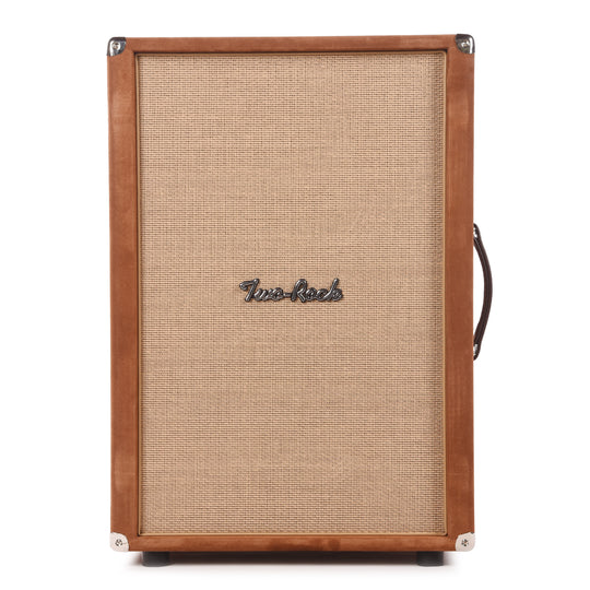Two Rock 2x12 150w Vertical Cabinet w/Two-Rock 1265B Speaker Tobacco Suede w/ Cane Grill Amps / Guitar Amps / Guitar Cabinets