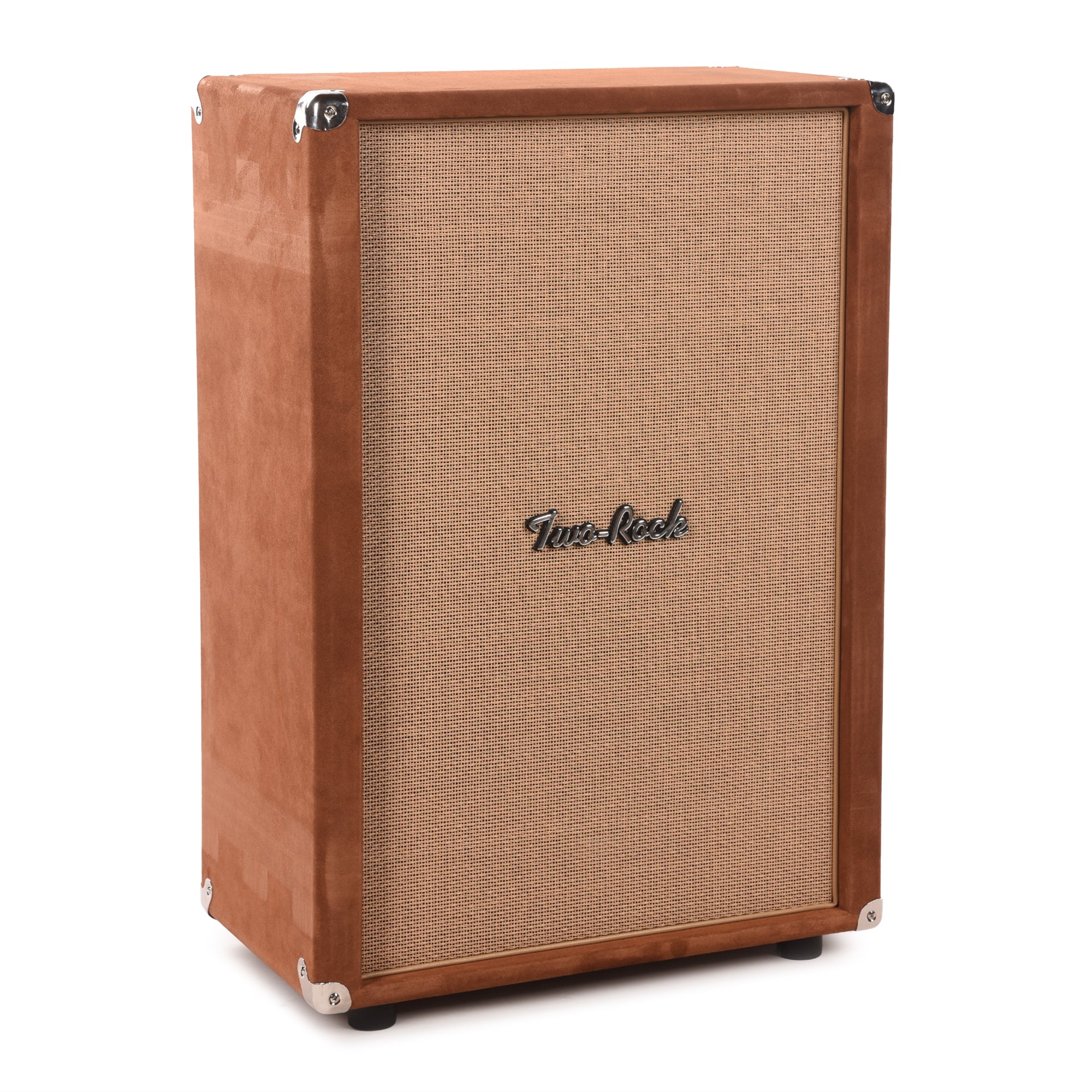 Two Rock 2x12 150w Vertical Cabinet w/Two-Rock 1265B Speaker Tobacco Suede w/ Cane Grill Amps / Guitar Amps / Guitar Cabinets