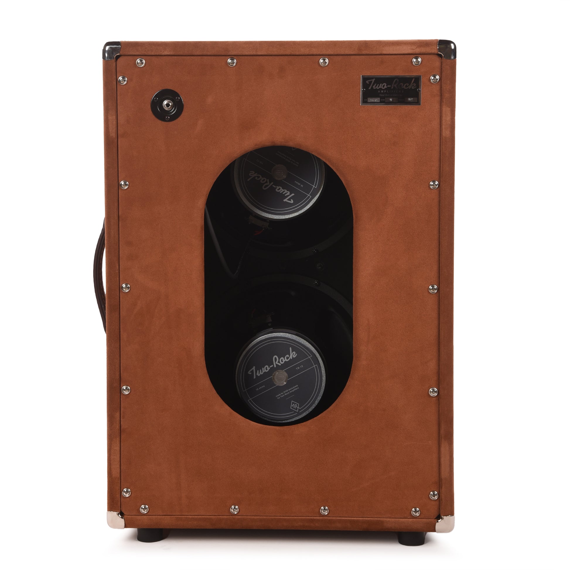 Two Rock 2x12 150w Vertical Cabinet w/Two-Rock 1265B Speaker Tobacco Suede w/ Cane Grill Amps / Guitar Amps / Guitar Cabinets
