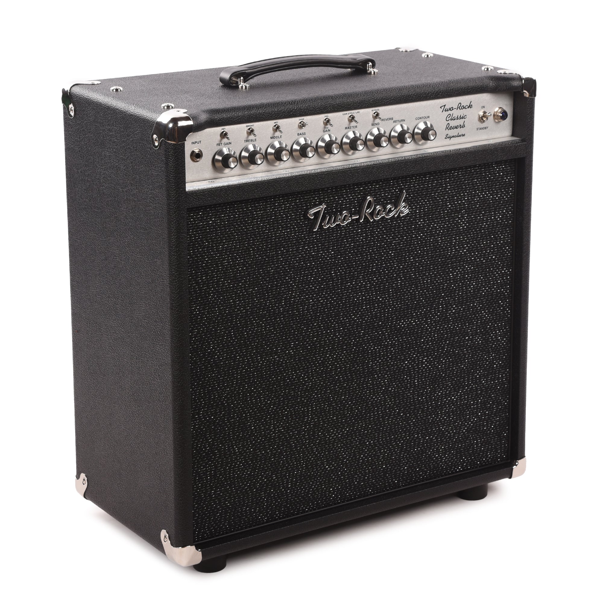Two Rock Classic Reverb Signature 40/20W 1x12 Combo w/ Black Bronco Tolex & Black Sparkle Matrix Cloth Amps / Guitar Amps / Guitar Combos