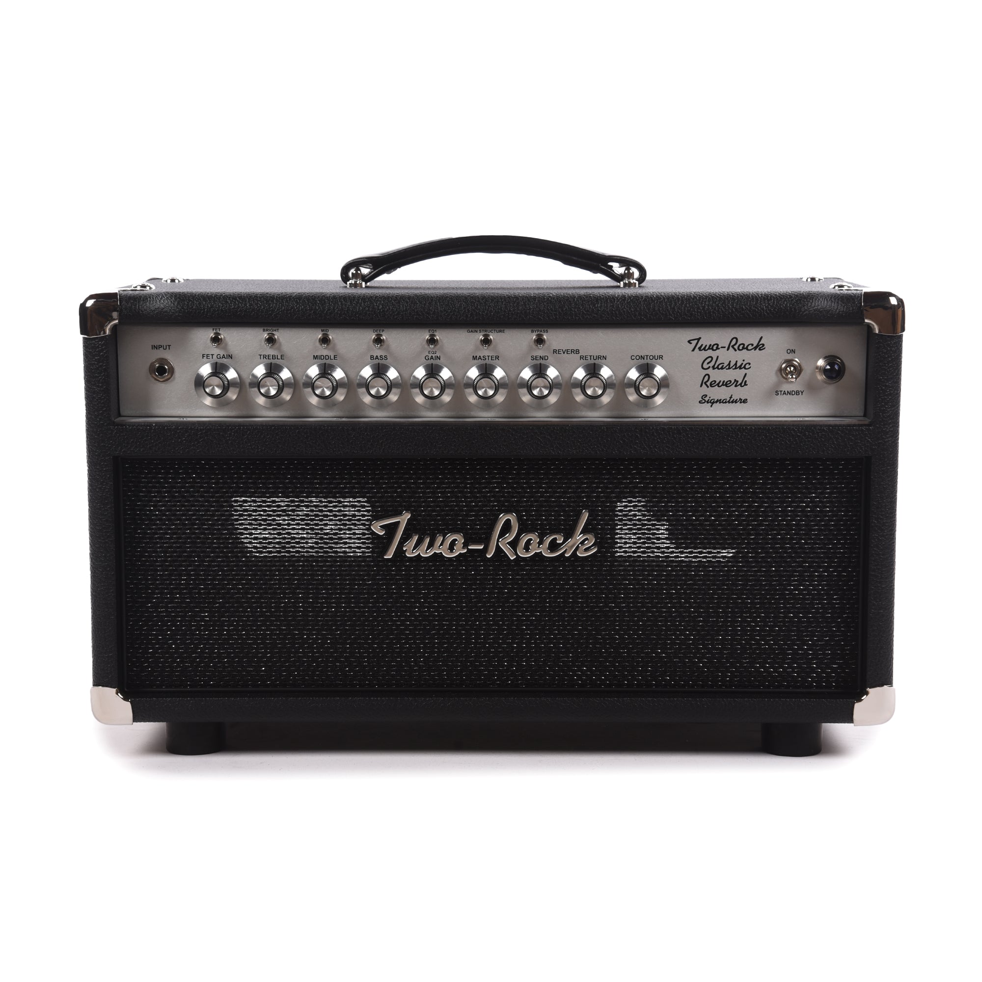 Two Rock Classic Reverb Signature 40/20W Head w/ Black Bronco Tolex & Black Sparkle Matrix Cloth Amps / Guitar Amps / Guitar Combos