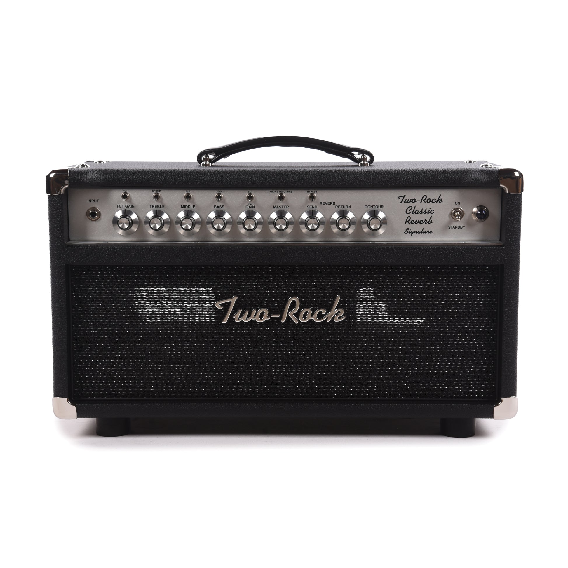 Two Rock Classic Reverb Signature 40/20W Head w/ Black Bronco Tolex & Black Sparkle Matrix Cloth Amps / Guitar Amps / Guitar Combos