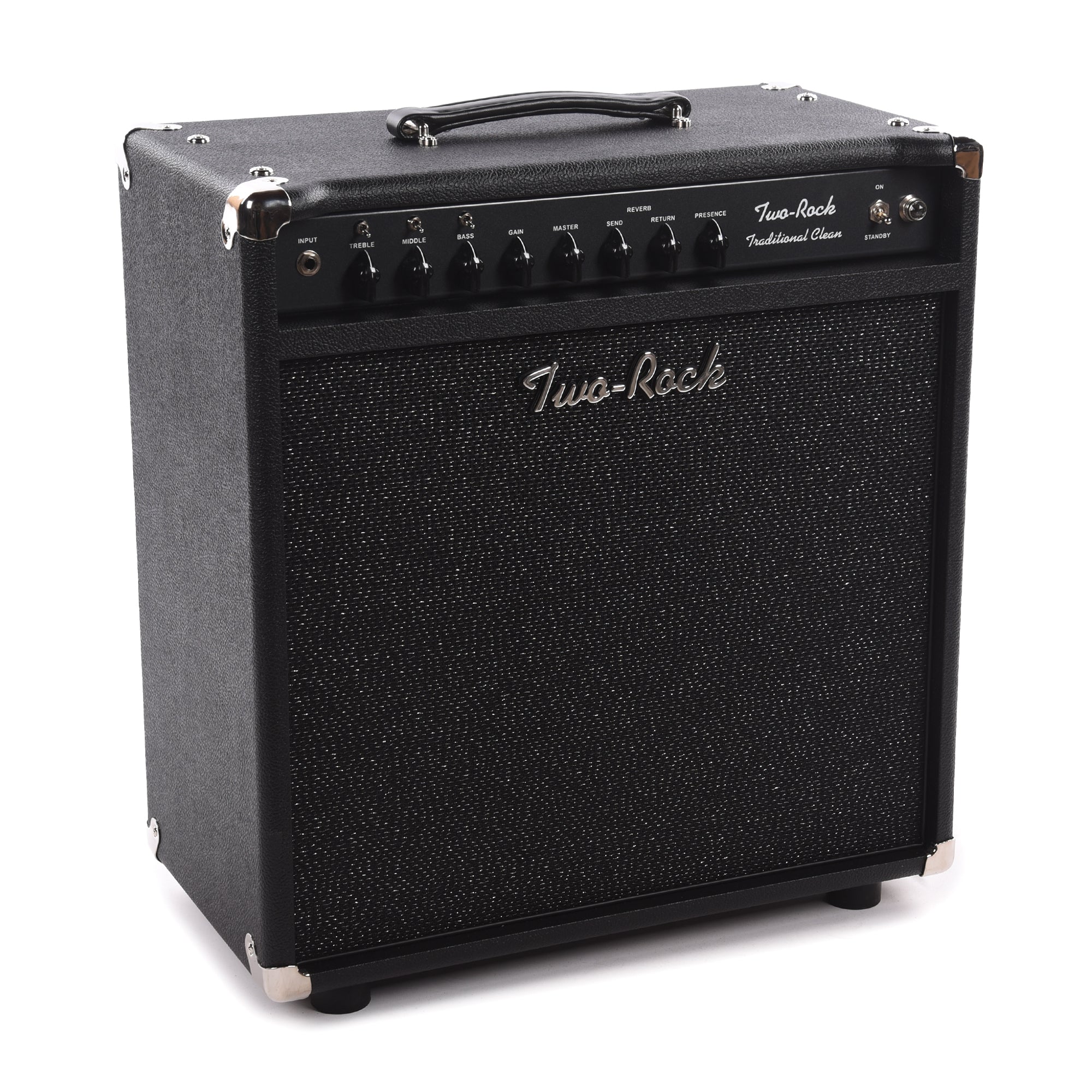 Two Rock Traditional Clean 40/20W 1x12 Combo w/ Black Bronco Tolex & Black Sparkle Matrix Cloth Amps / Guitar Amps / Guitar Combos