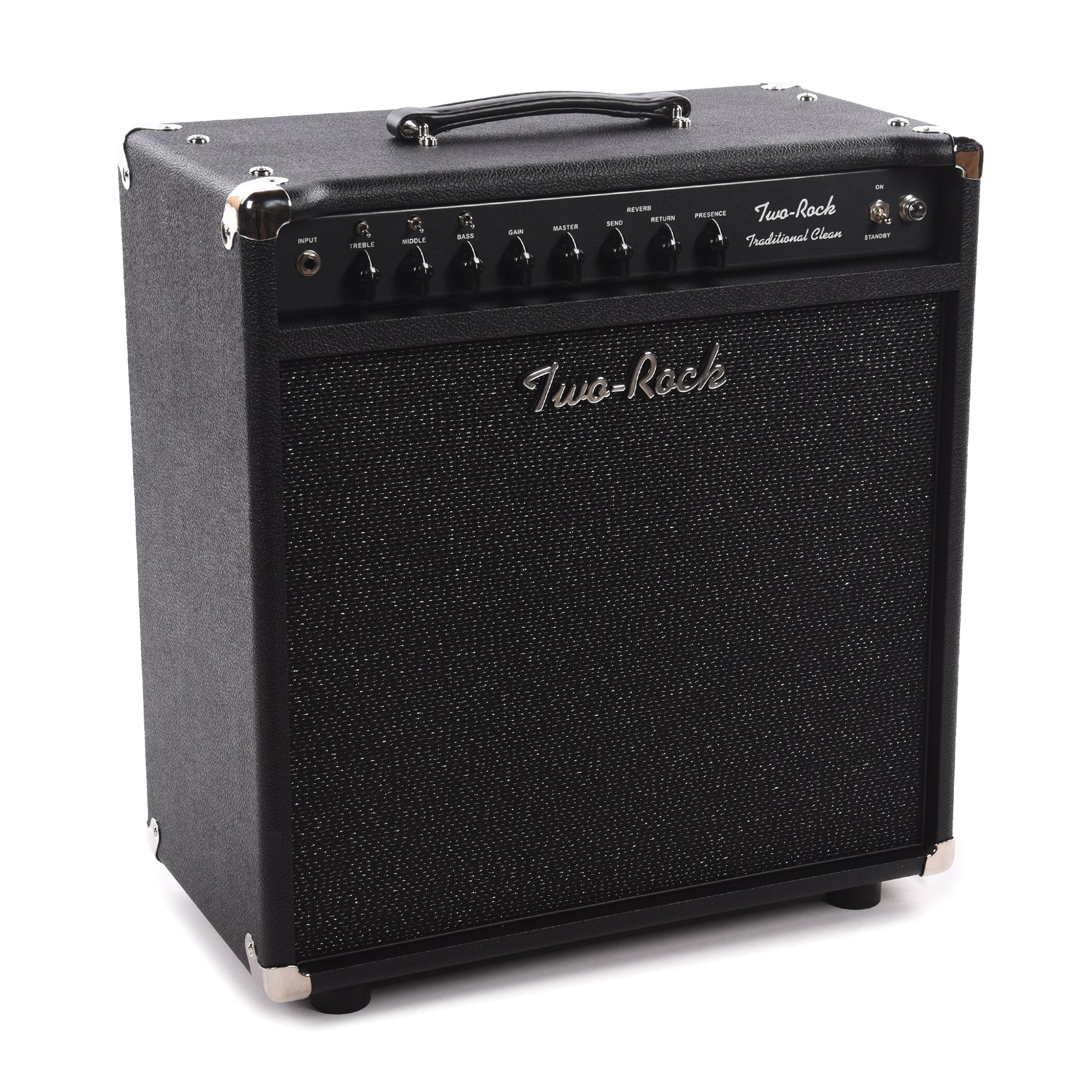 Two Rock Traditional Clean 40/20W 1x12 Combo w/ Black Bronco Tolex & Black Sparkle Matrix Cloth Amps / Guitar Amps / Guitar Combos