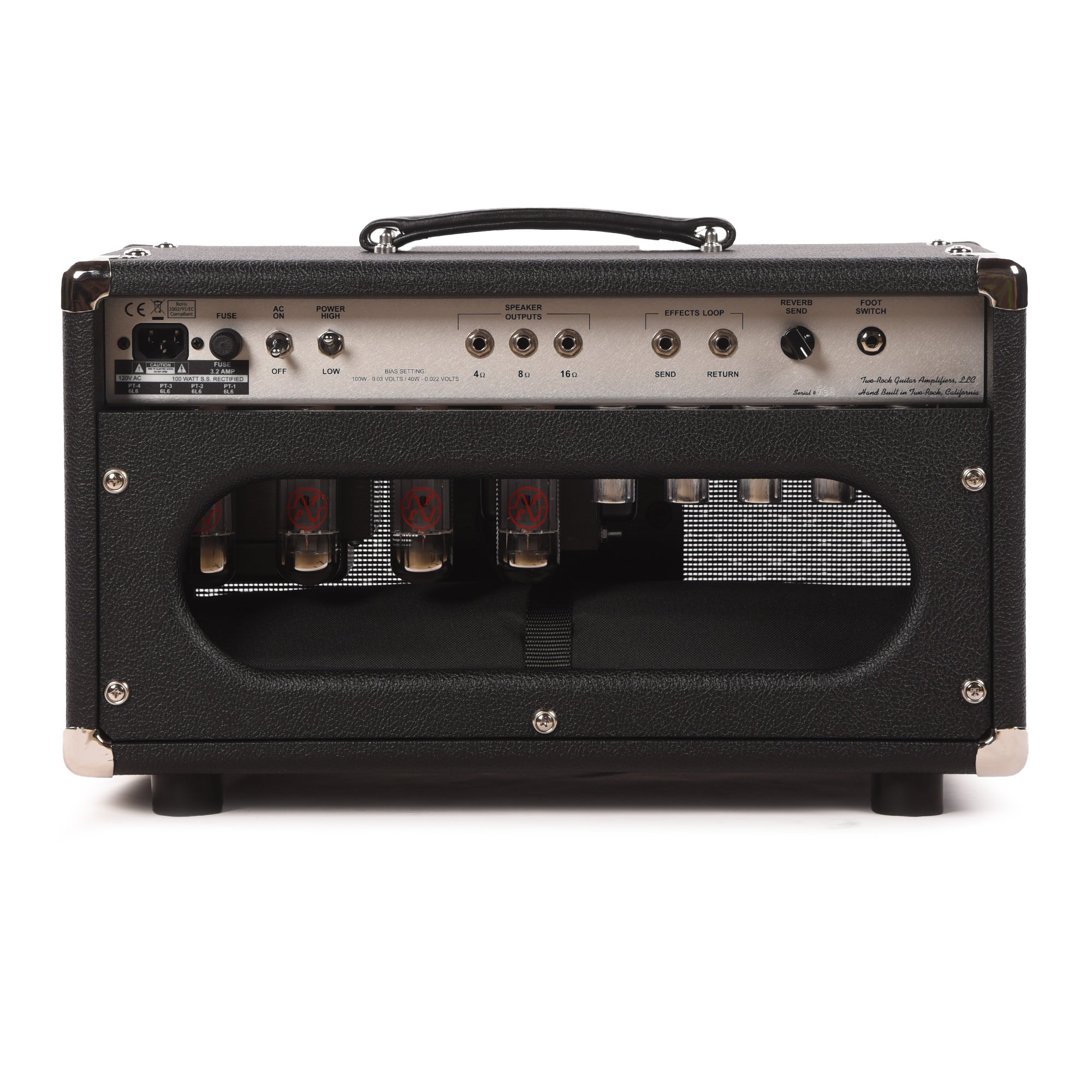 Two Rock Bloomfield Drive 100/50W Head Black Bronco w/ Black Matrix Grill Amps / Guitar Amps / Guitar Heads