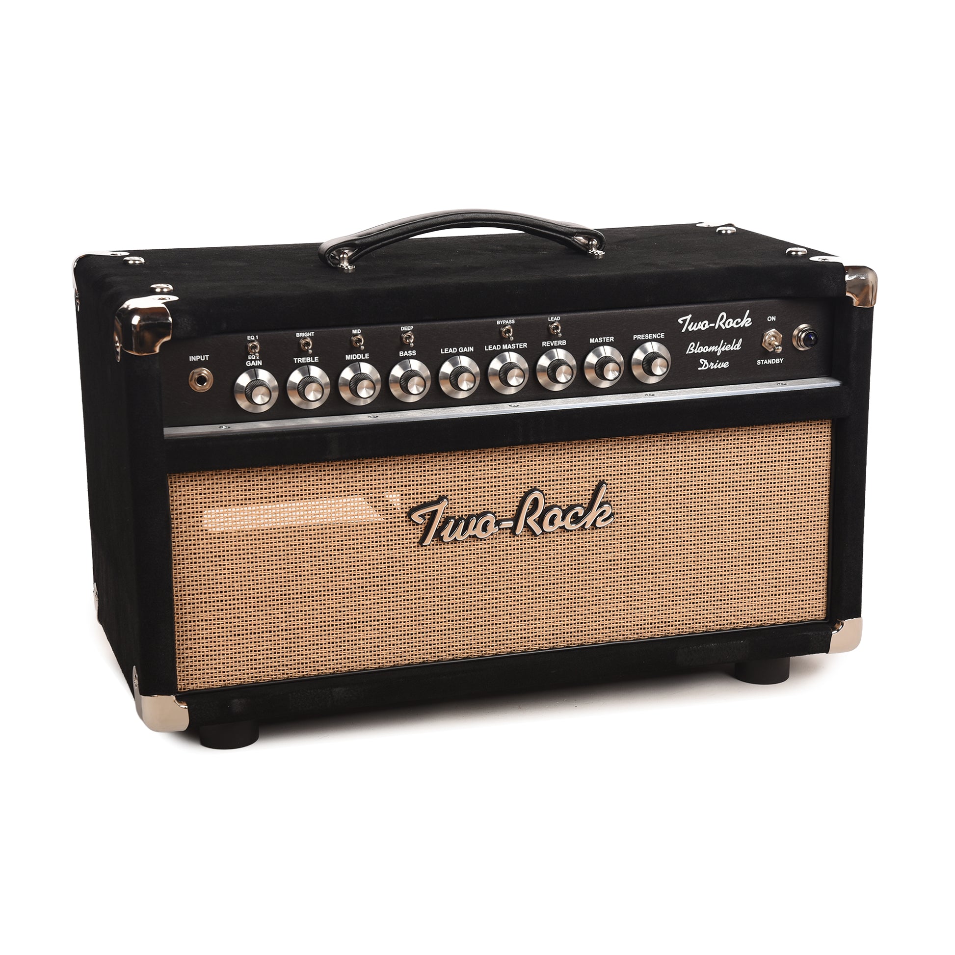 Two Rock Bloomfield Drive 100/50W Head Black Suede w/ Cane Grill Amps / Guitar Amps / Guitar Heads