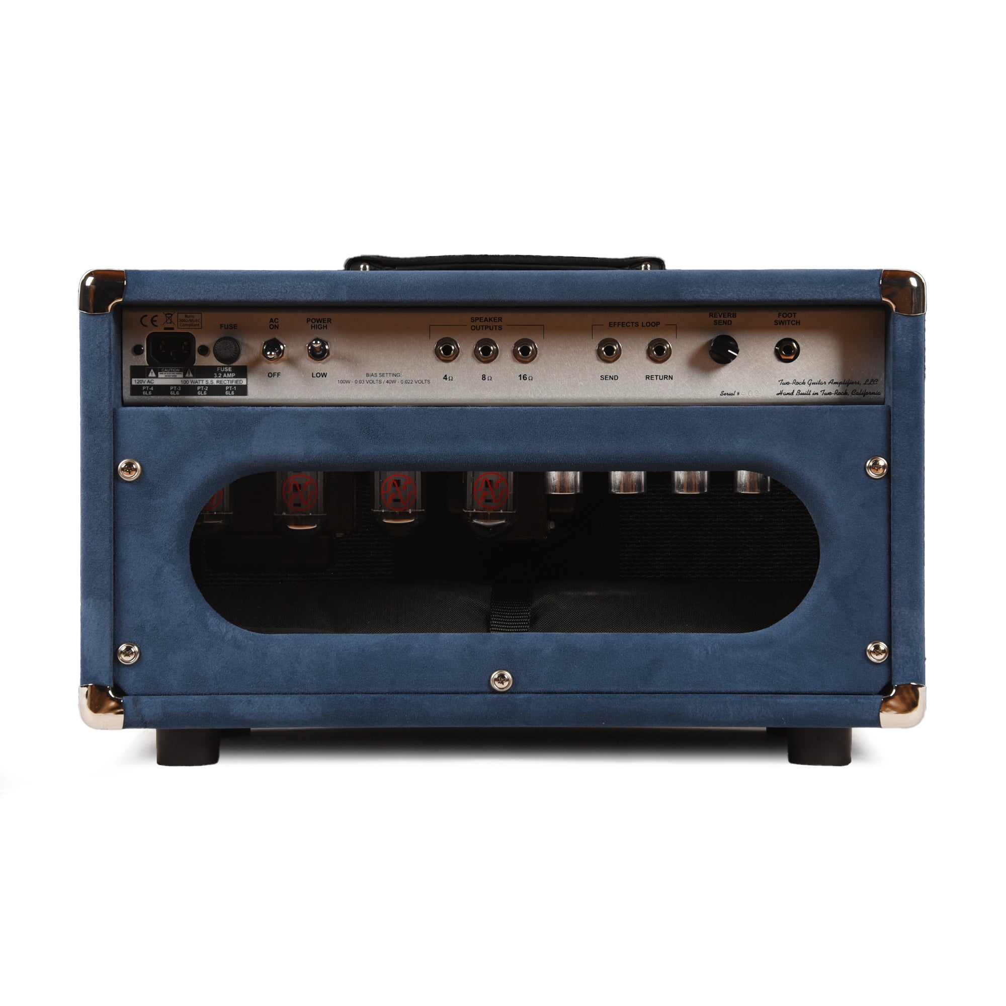 Two Rock Bloomfield Drive 100/50W Head Denim Suede w/ Sparkle Matrix Grill Amps / Guitar Amps / Guitar Heads