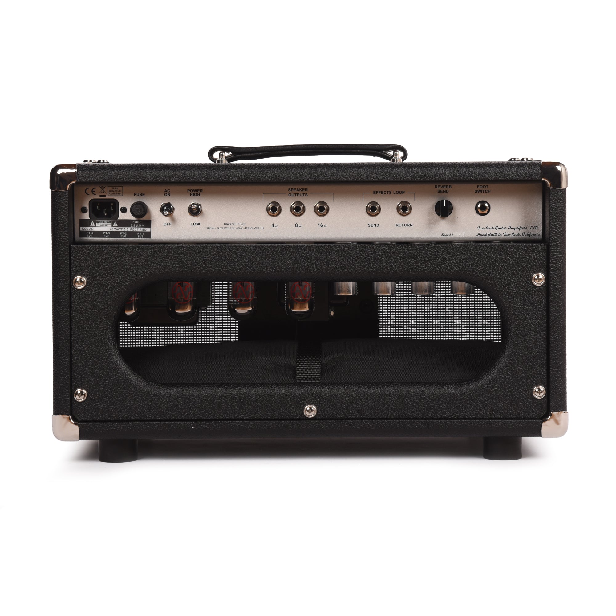 Two Rock Bloomfield Drive 40/20W Head Black Bronco w/ Black Matrix Grill Amps / Guitar Amps / Guitar Heads