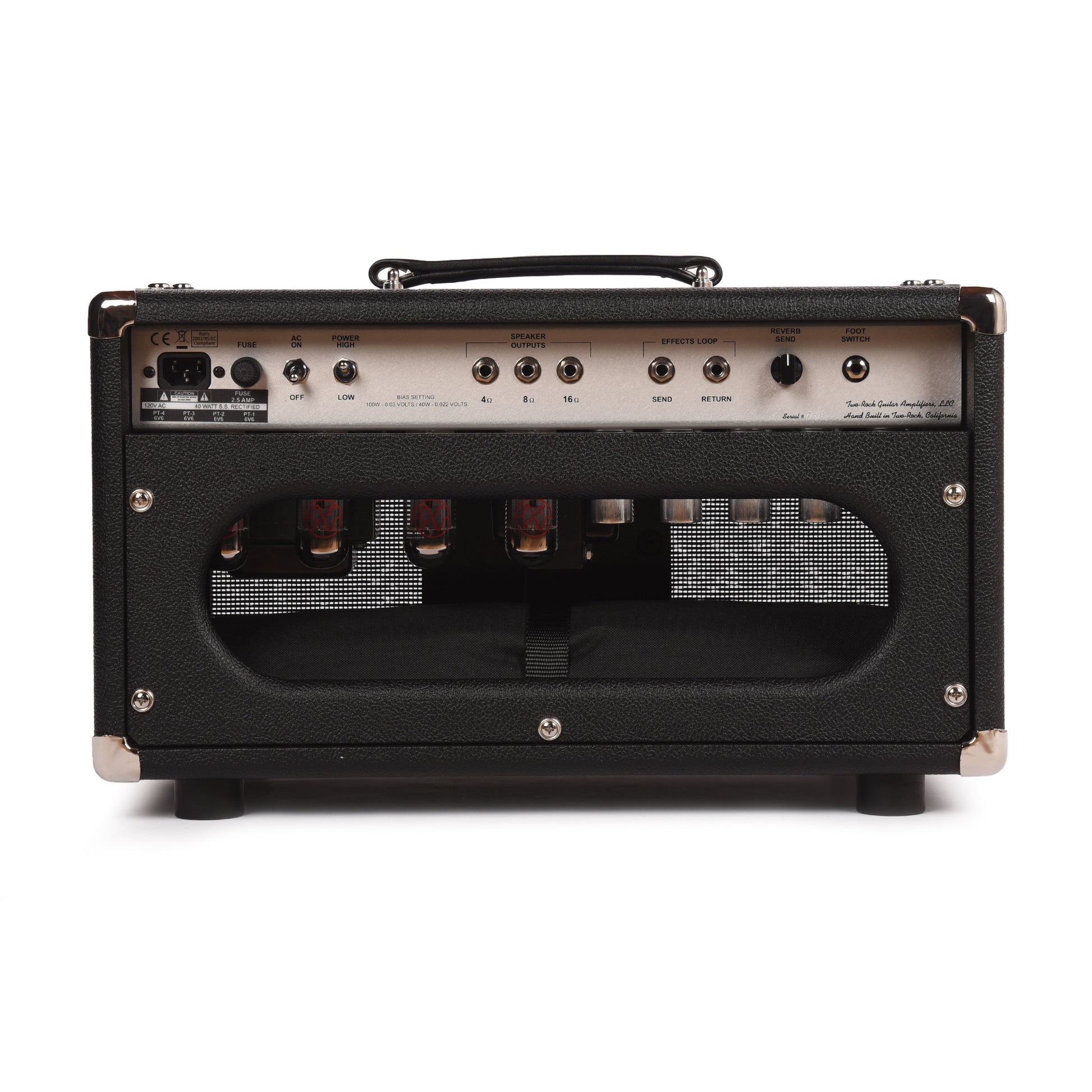 Two Rock Bloomfield Drive 40/20W Head Black Bronco w/ Black Matrix Grill Amps / Guitar Amps / Guitar Heads