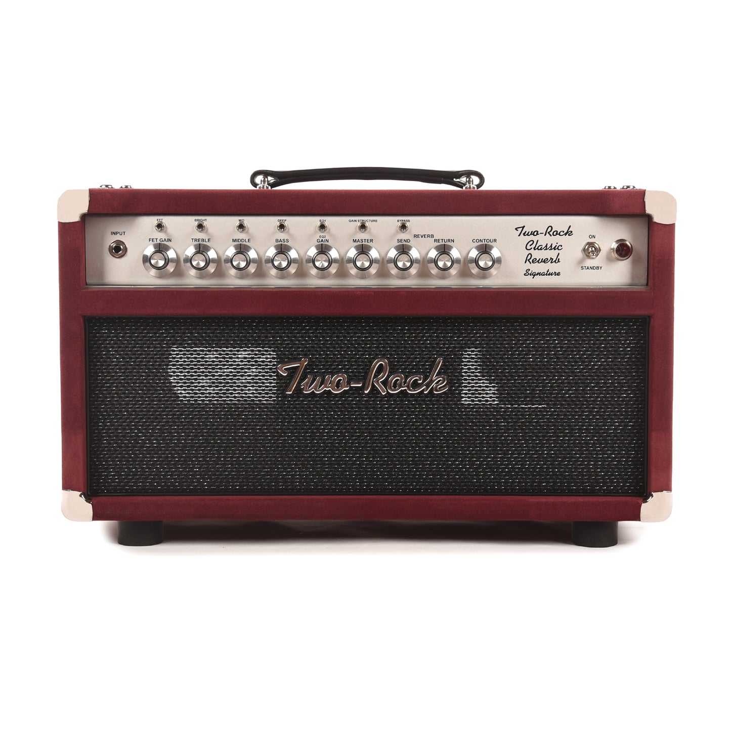 Two Rock Classic Reverb Signature 100/50W Head Burgundy Suede w/ Sparkle Matrix Grill Amps / Guitar Amps / Guitar Heads
