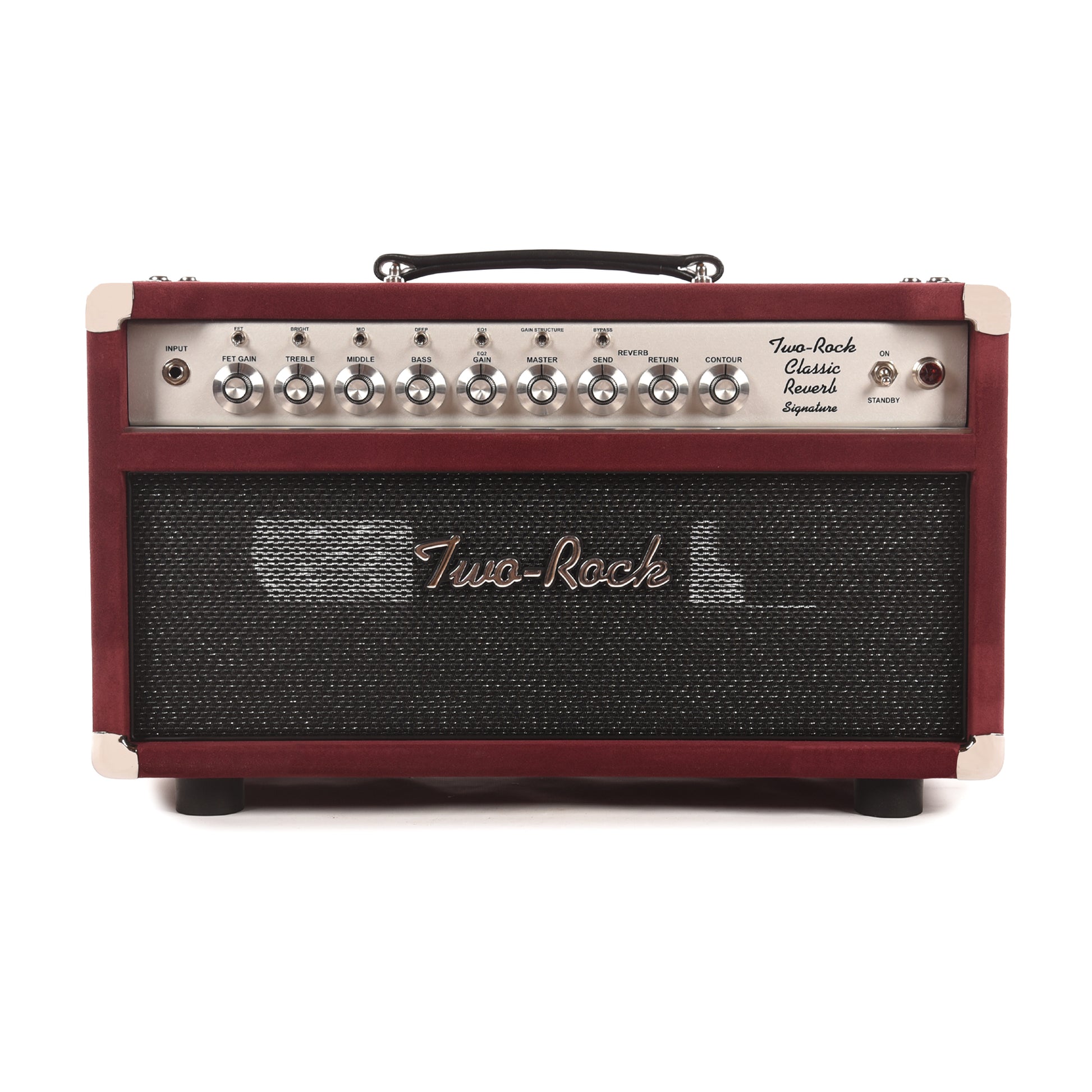 Two Rock Classic Reverb Signature 100/50W Head Burgundy Suede w/ Sparkle Matrix Grill Amps / Guitar Amps / Guitar Heads