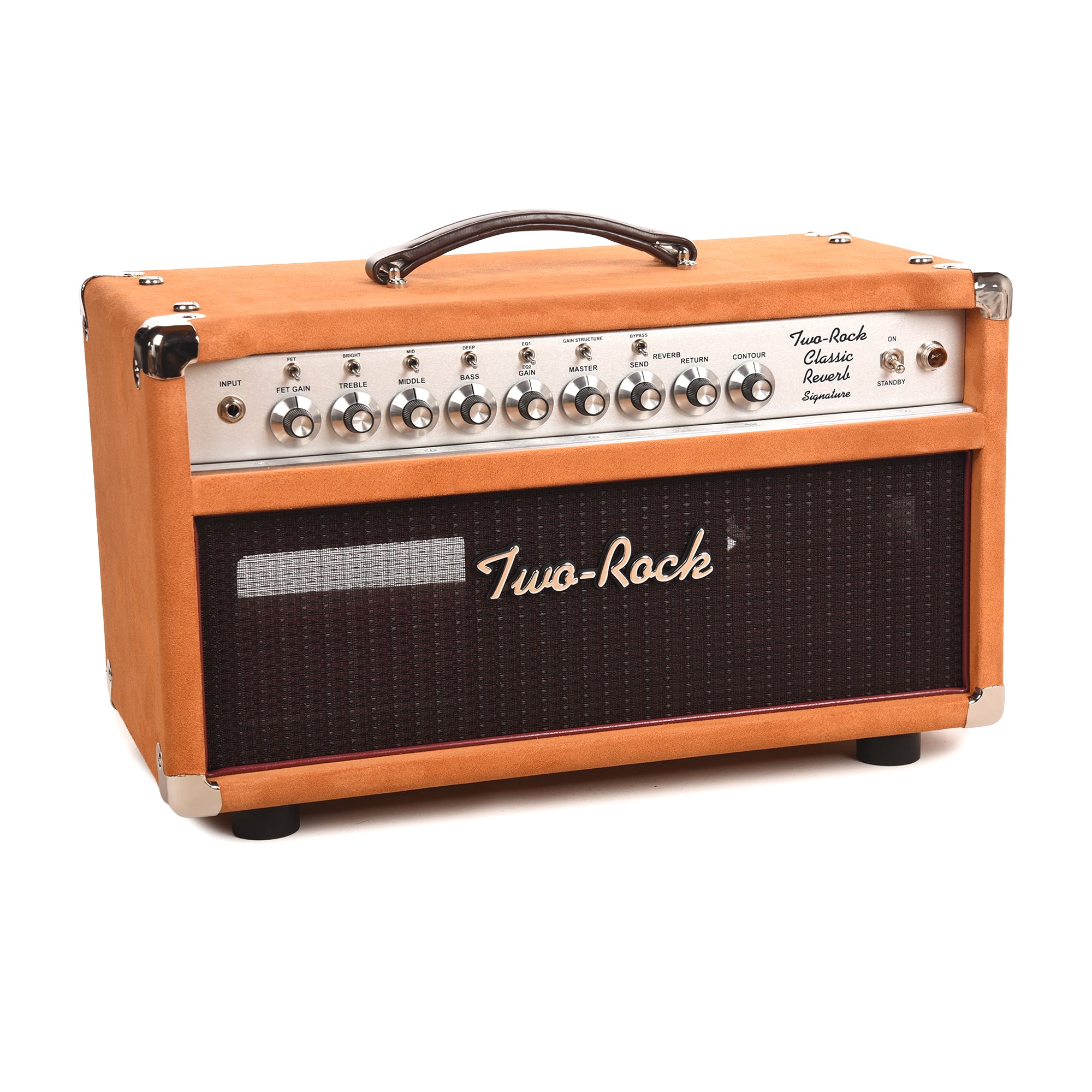Two Rock Classic Reverb Signature 40W Head Golden Brown Suede w/ Oxblo ...
