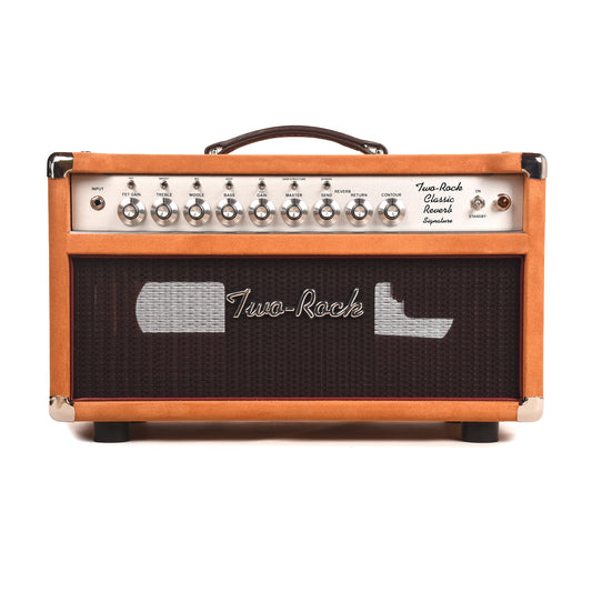 Two Rock Classic Reverb Signature 40W Head Golden Brown Suede w/ Oxblood Cloth Amps / Guitar Amps / Guitar Heads