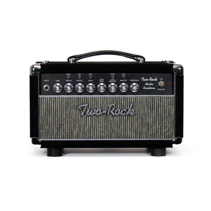 Two Rock Studio Overdrive 35w 2-Channel Tube Amp Head Black Suede w/ Grey Pinstripe Cloth Amps / Guitar Amps / Guitar Heads