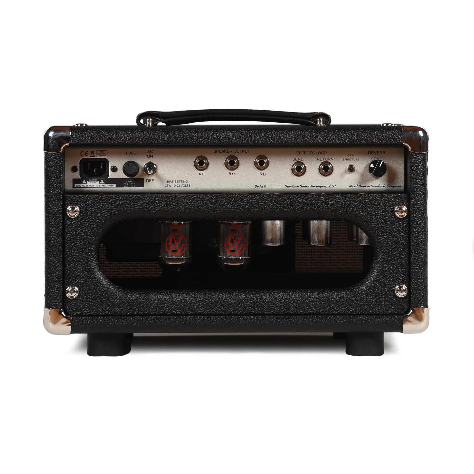 Two Rock Studio Signature 35W Head Silver Anodize Chasis w/Black Bronco Tolex w/ Cane Grill & Silver Knobs Amps / Guitar Amps / Guitar Heads