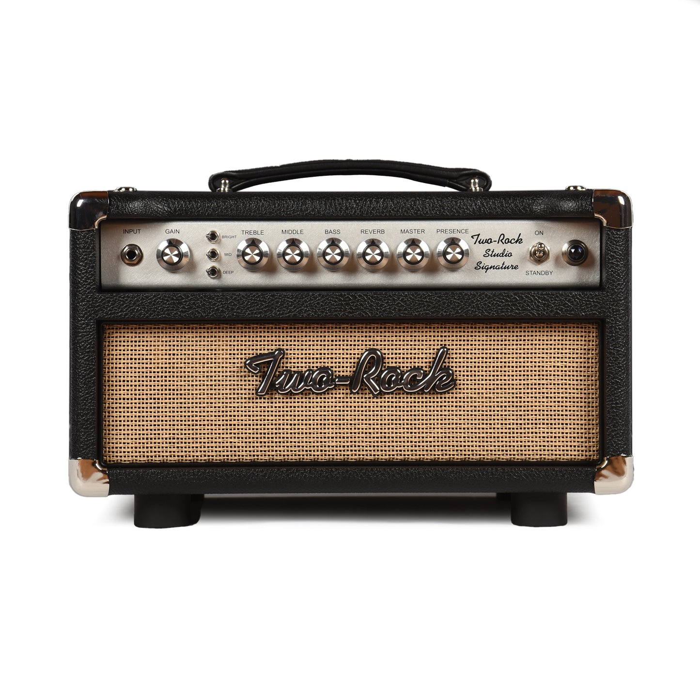 Two Rock Studio Signature 35W Head Silver Anodize Chasis w/Black Bronco Tolex w/ Cane Grill & Silver Knobs Amps / Guitar Amps / Guitar Heads