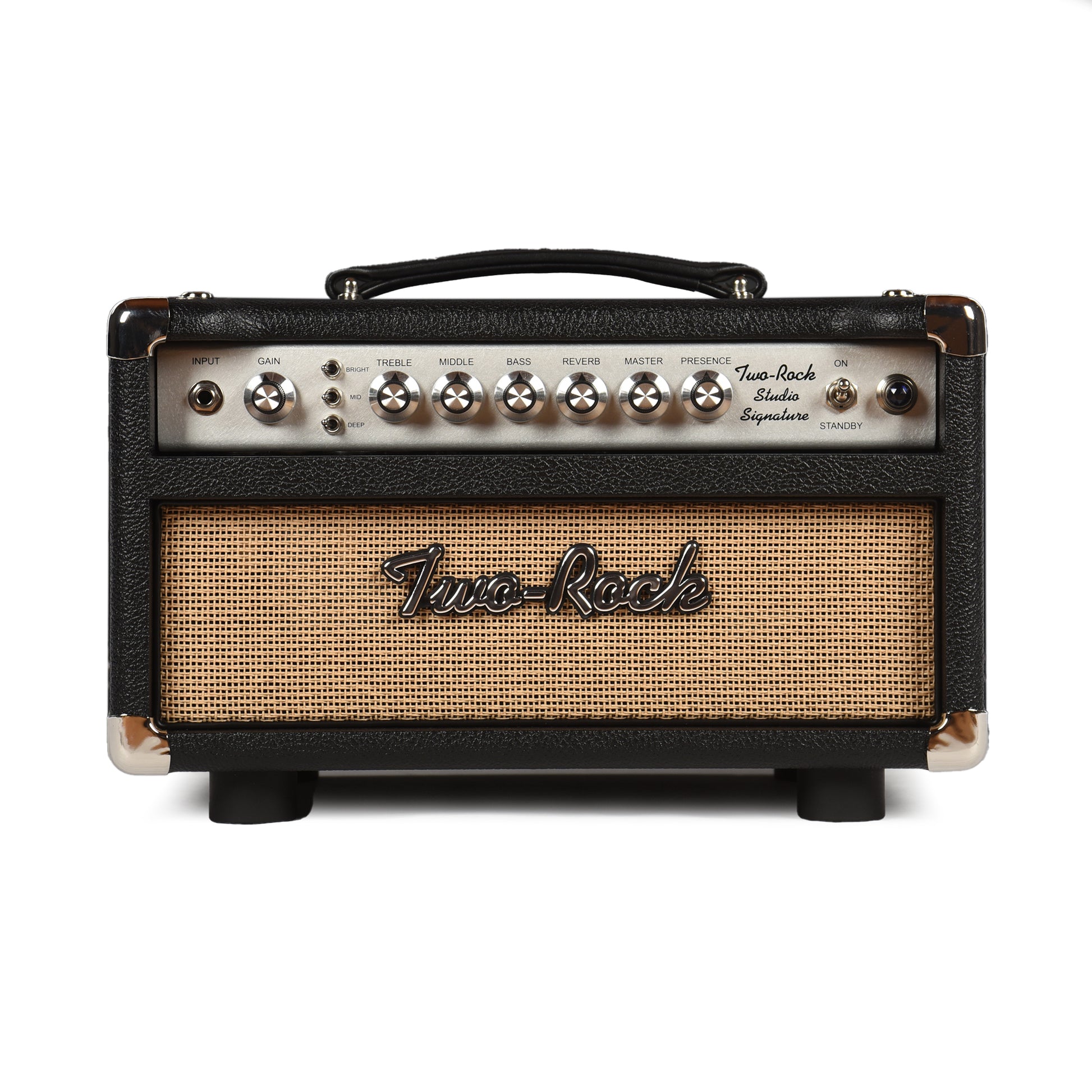 Two Rock Studio Signature 35W Head Silver Anodize Chasis w/Black Bronco Tolex w/ Cane Grill & Silver Knobs Amps / Guitar Amps / Guitar Heads