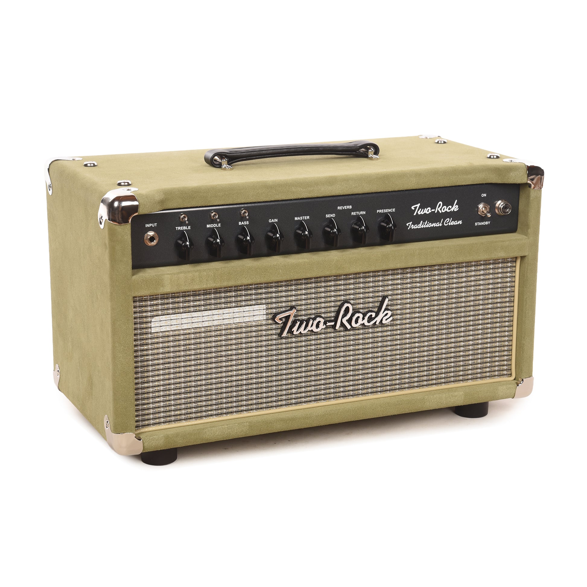 Two Rock Traditional Clean 100/50W Head Moss Suede w/ Vintage Beige Cloth Amps / Guitar Amps / Guitar Heads