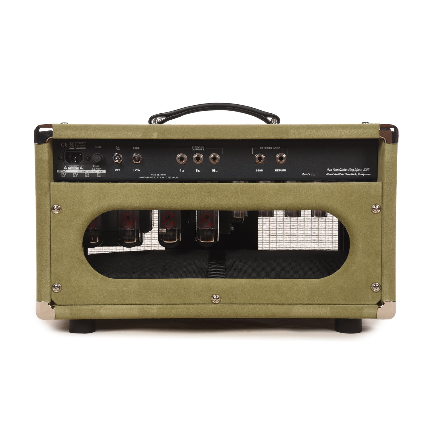Two Rock Traditional Clean 100/50W Head Moss Suede w/ Vintage Beige Cloth Amps / Guitar Amps / Guitar Heads