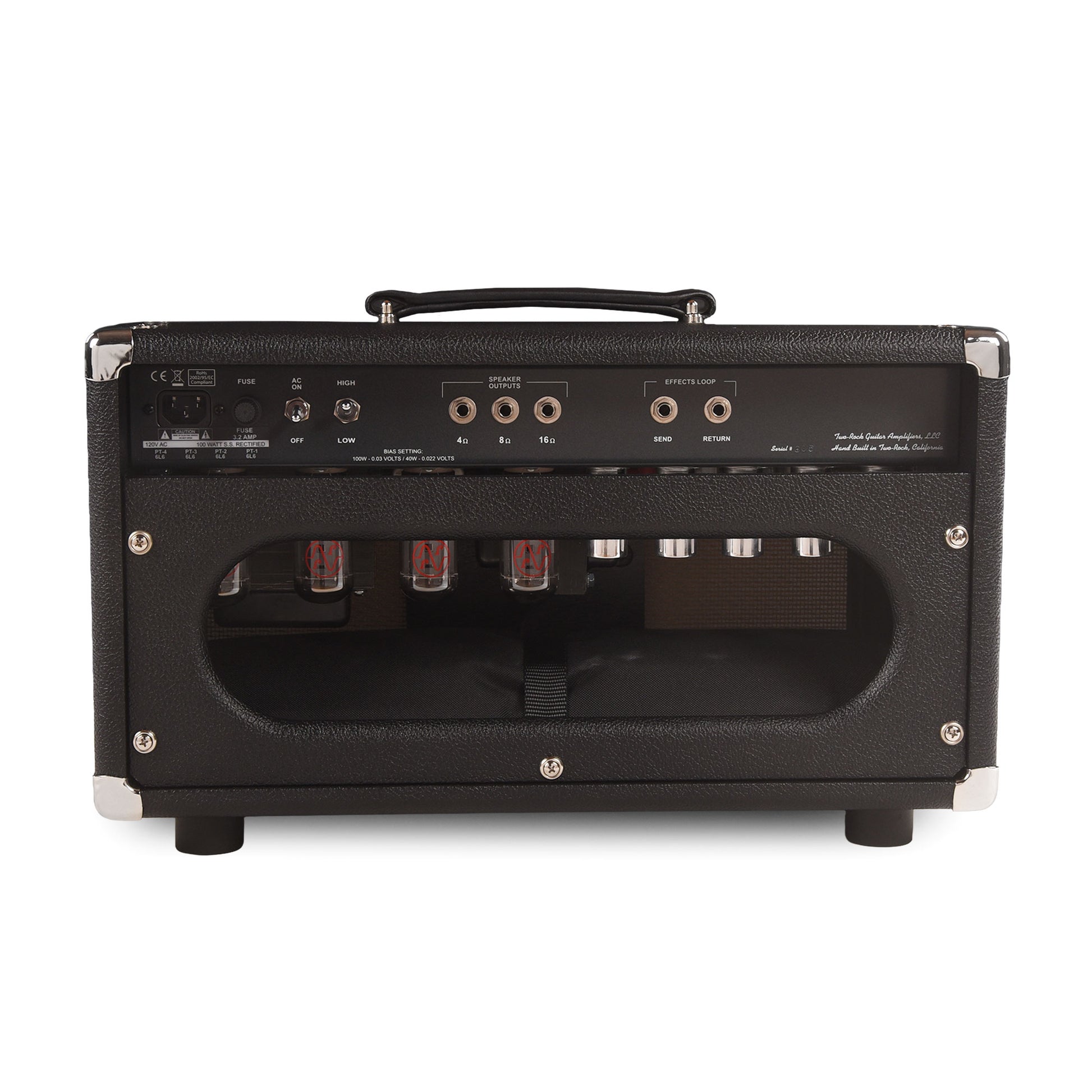 Two Rock Traditional Clean 100/50W Head w/Black Bronco Tolex & Cane Grill Cloth Amps / Guitar Amps / Guitar Heads