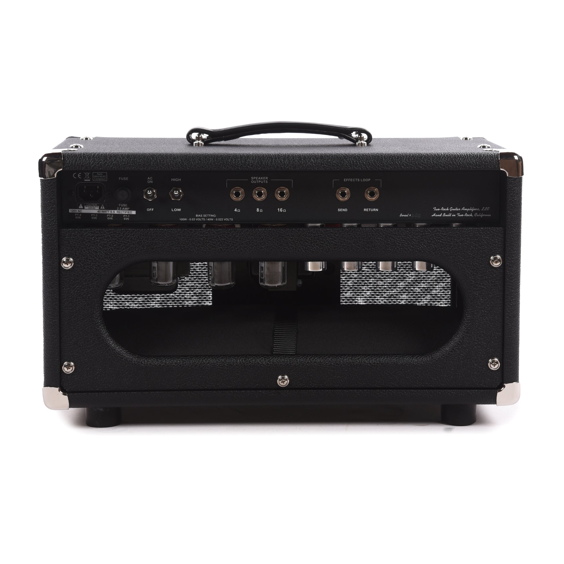 Two Rock Traditional Clean 40/20W Head w/ Black Bronco Tolex & Black Sparkle Matrix Cloth Amps / Guitar Amps / Guitar Heads