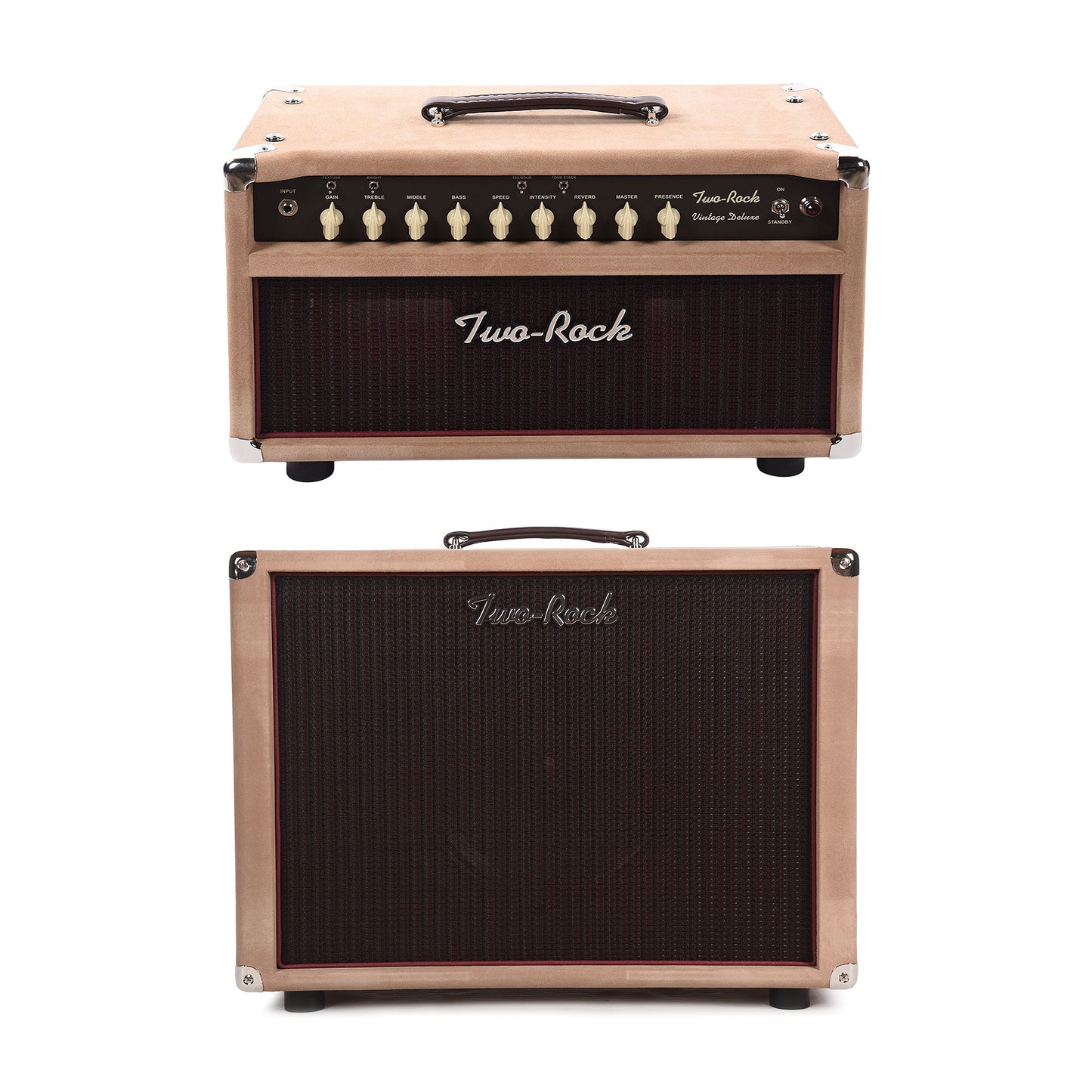 Two Rock Vintage Deluxe 40w Head and 1x12 Cab Dogwood Suede w/ Oxblood Grill Cloth bundle Amps / Guitar Amps / Guitar Heads