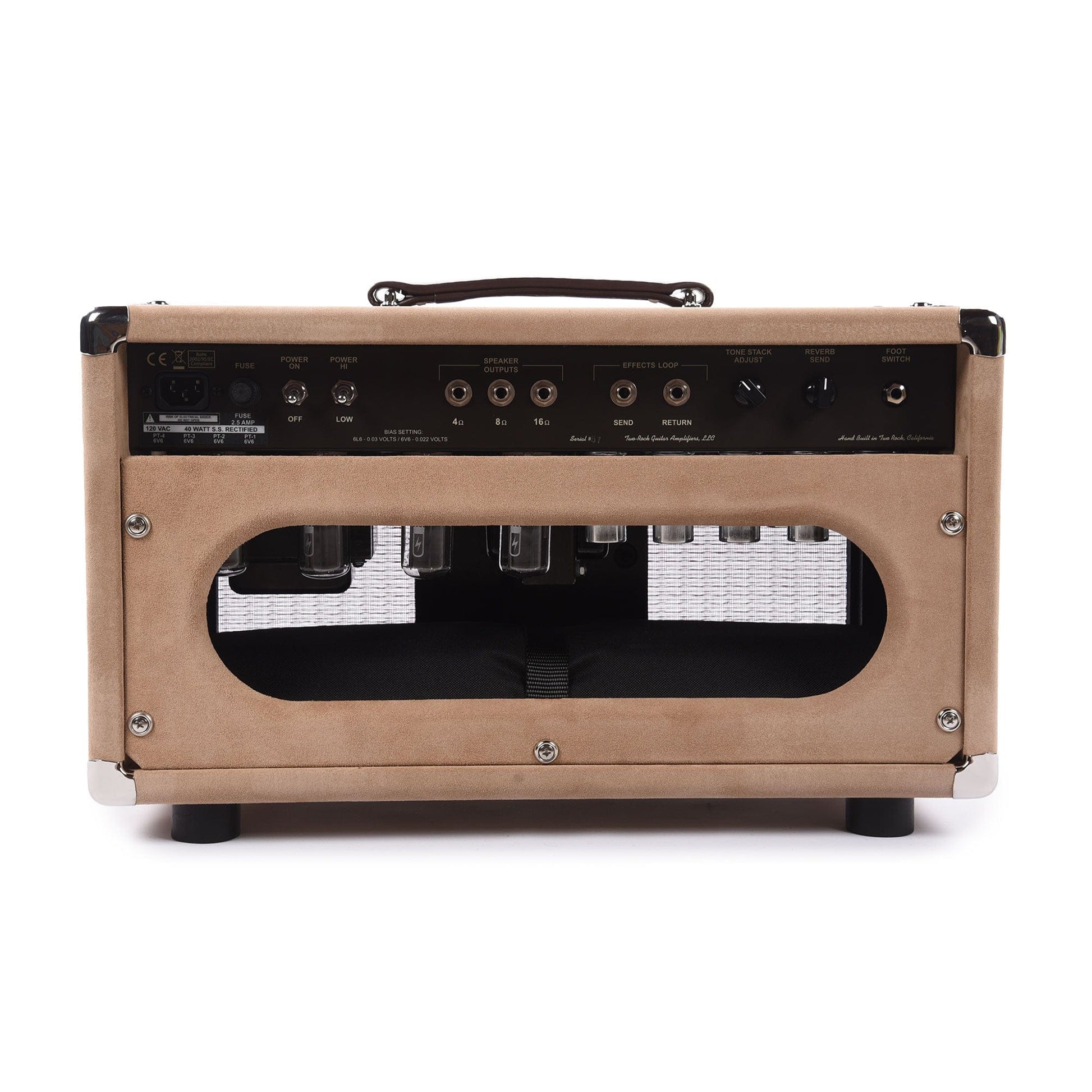 Two Rock Vintage Deluxe 40w Head Dogwood Suede w/ Oxblood Cloth Amps / Guitar Heads