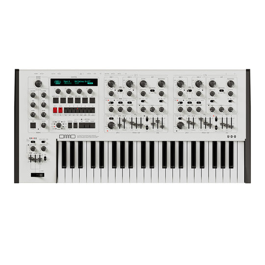 UDO DMNO 8-Voice Polyphonic Dual Module Binaural Analog Hybrid Synthesizer White Edition Keyboards and Synths / Synths / Analog Synths