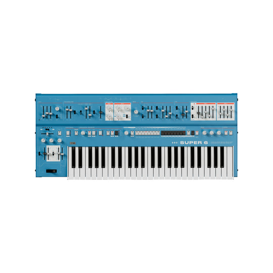 UDO Super 6 Polyphonic Analog Synthesizer Blue w/ Poly Aftertouch Keyboards and Synths / Synths / Analog Synths