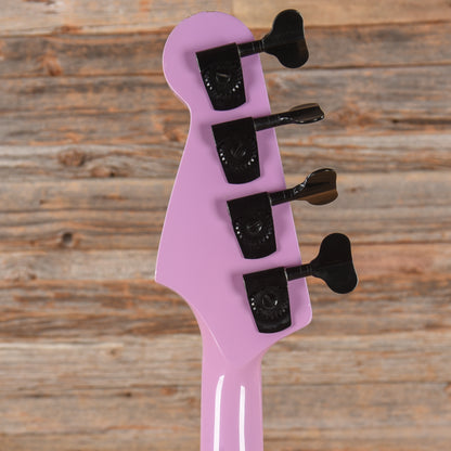 Unbranded "Strato-Bass" Lavender 1980s Bass Guitars / 4-String