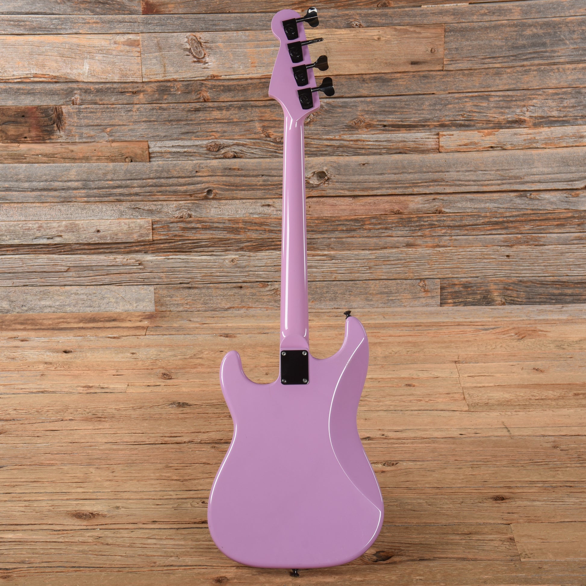 Unbranded "Strato-Bass" Lavender 1980s Bass Guitars / 4-String