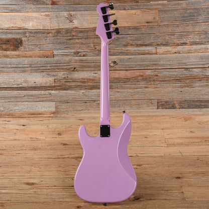 Unbranded "Strato-Bass" Lavender 1980s Bass Guitars / 4-String