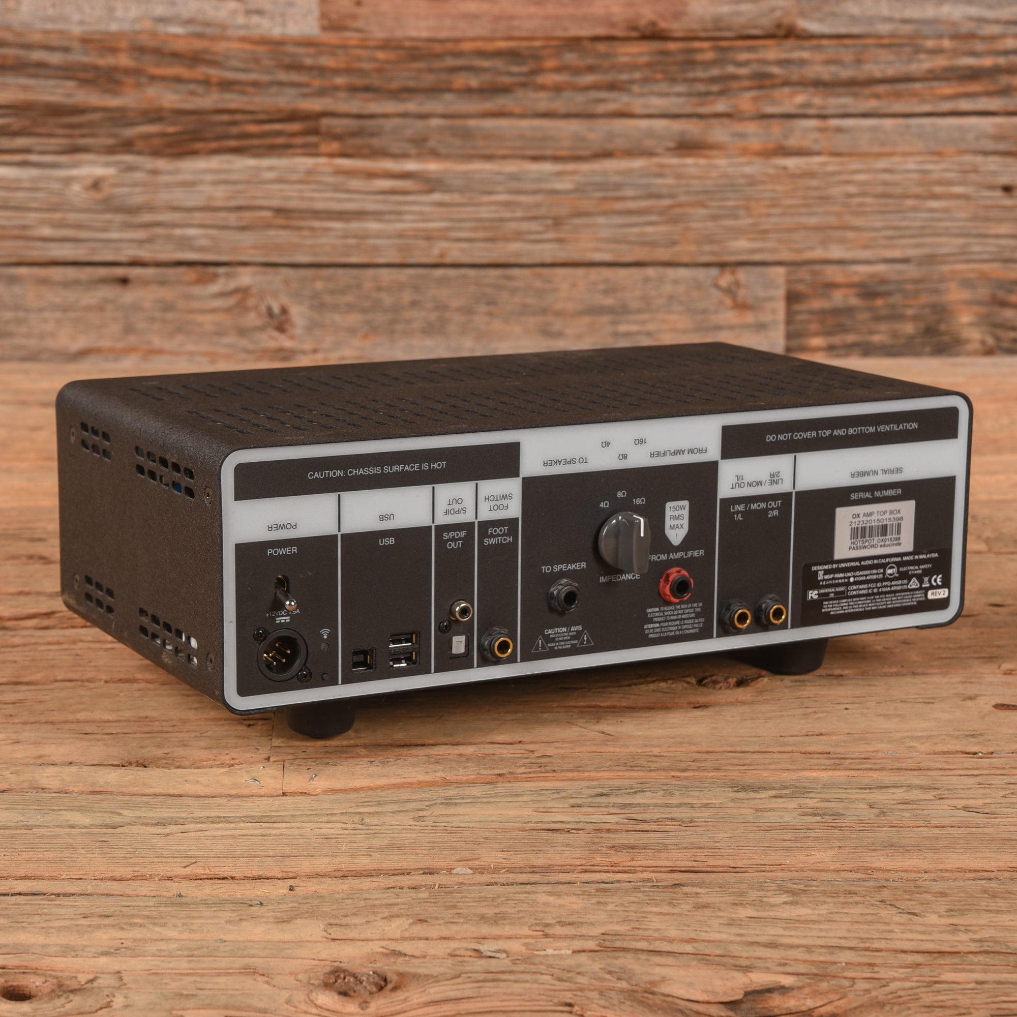 Universal Audio Ox Amp Top Box Attenuator Amps / Amp Attenuators