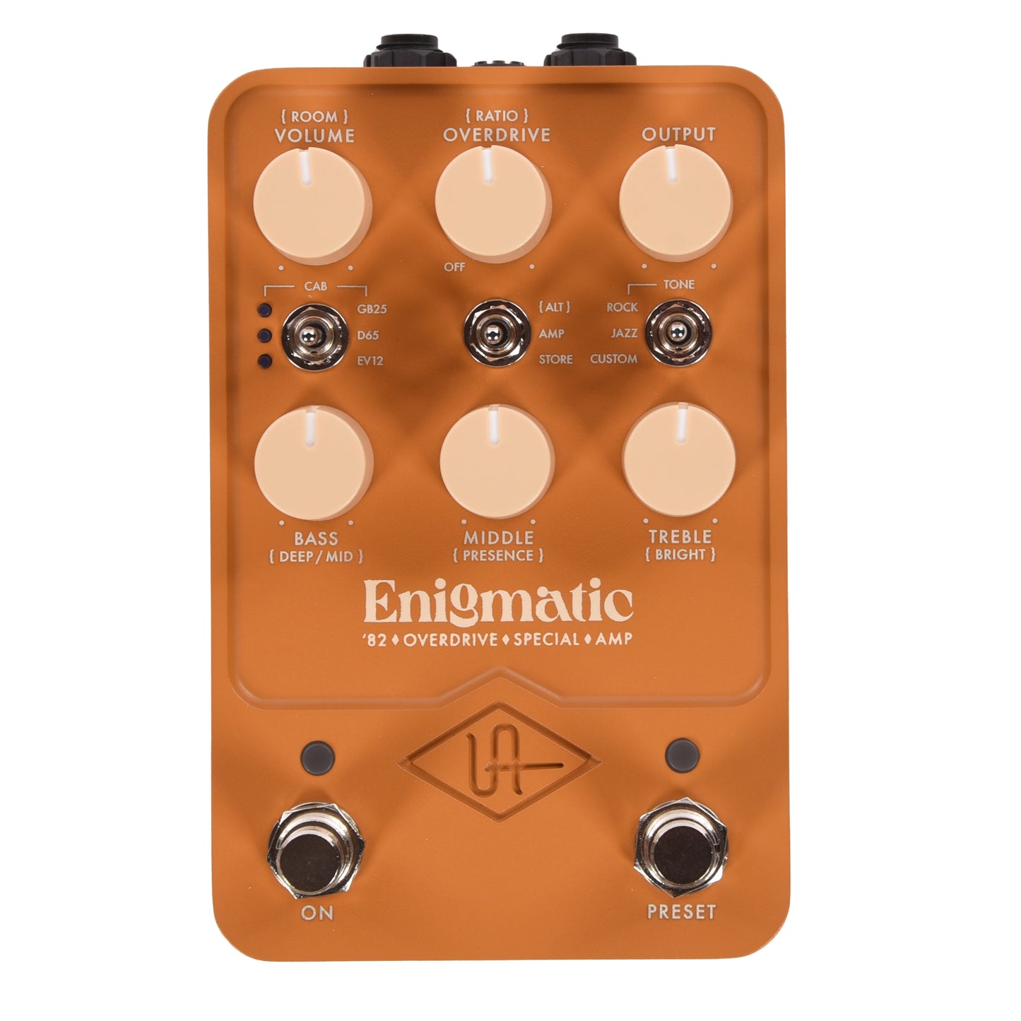 Universal Audio Enigmatic '82 Overdrive Special Amp Pedal Effects and Pedals / Cabinet Simulators