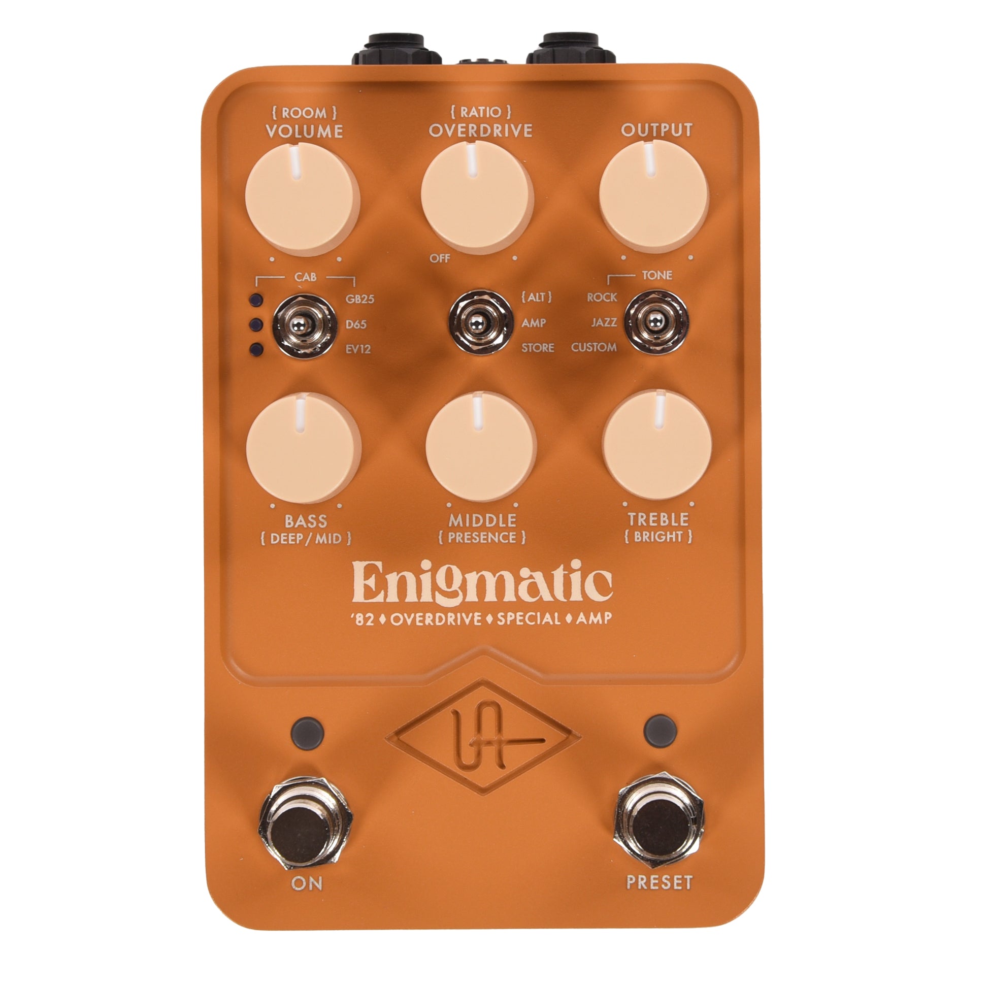 Universal Audio Enigmatic '82 Overdrive Special Amp Pedal Effects and Pedals / Cabinet Simulators