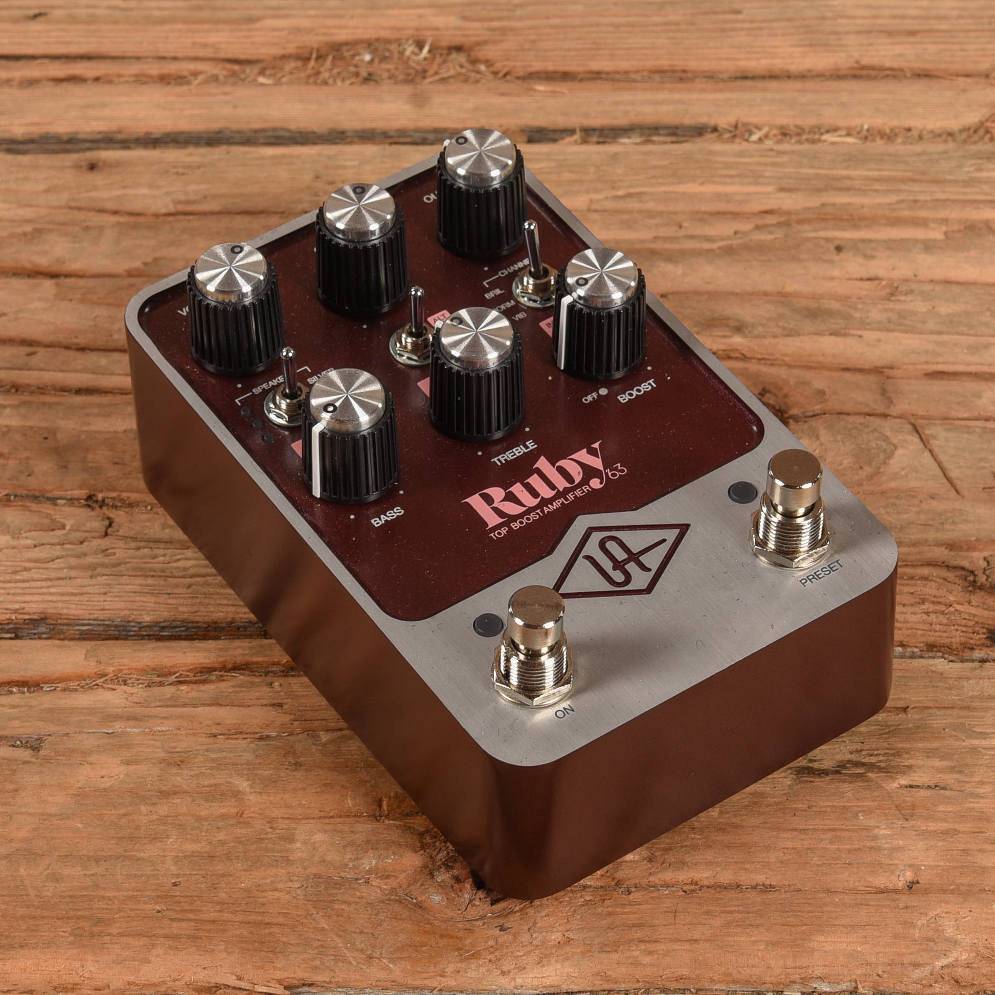 ruby pedal Universal Audio Ruby '63 Top Boost Amplifier – Chicago Music Exchange