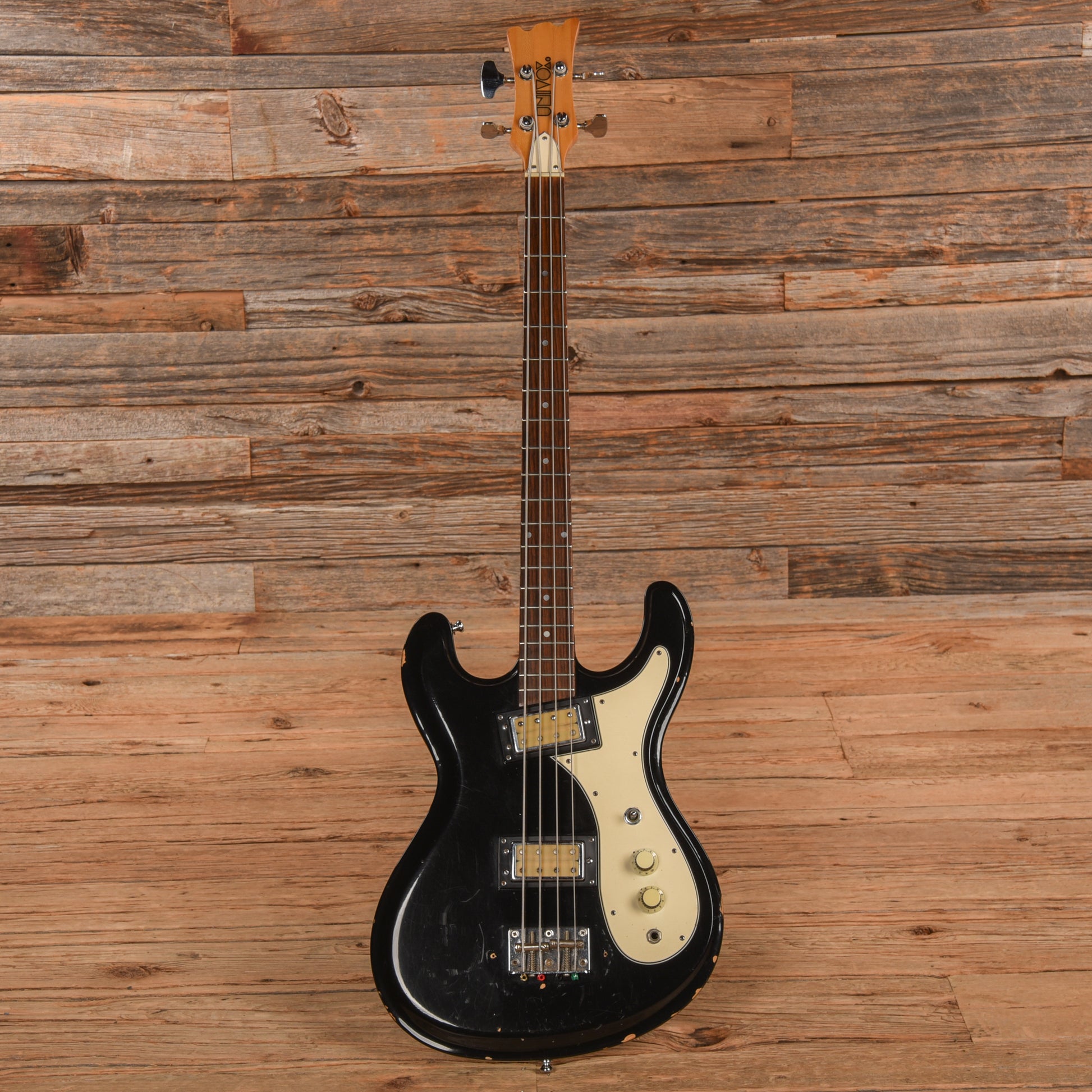 Univox Hi-Flier Bass Black 1970s Bass Guitars / 4-String