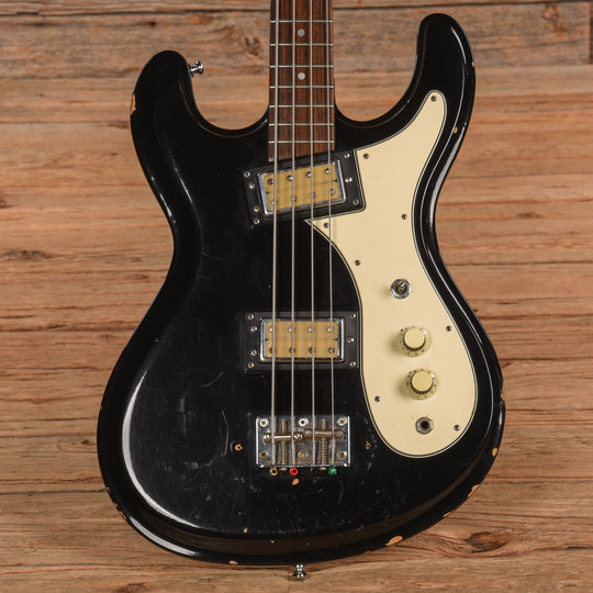 Univox Hi-Flier Bass Black 1970s Bass Guitars / 4-String