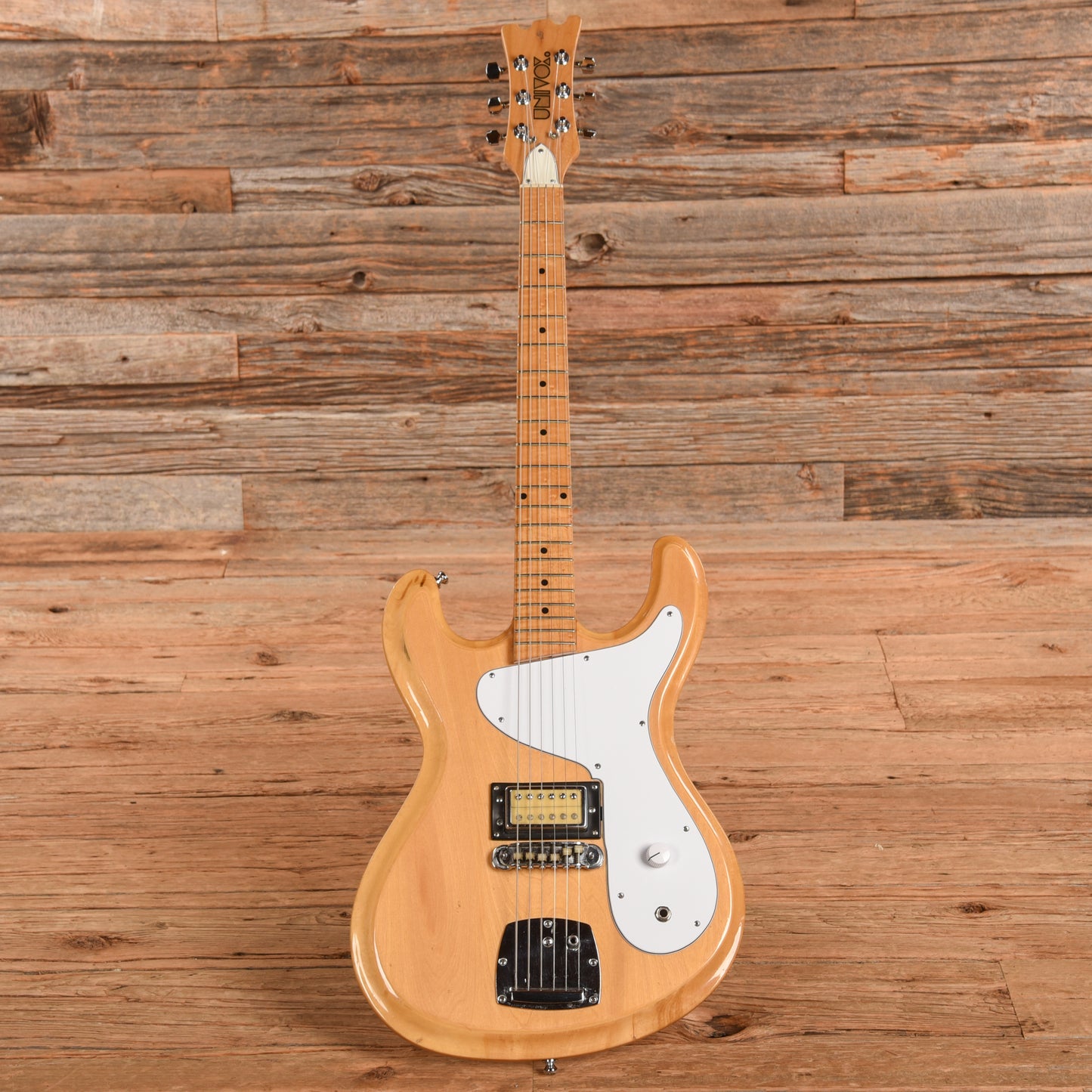 Univox Hi-Flier Phase III Natural 1970s Electric Guitars / Solid Body