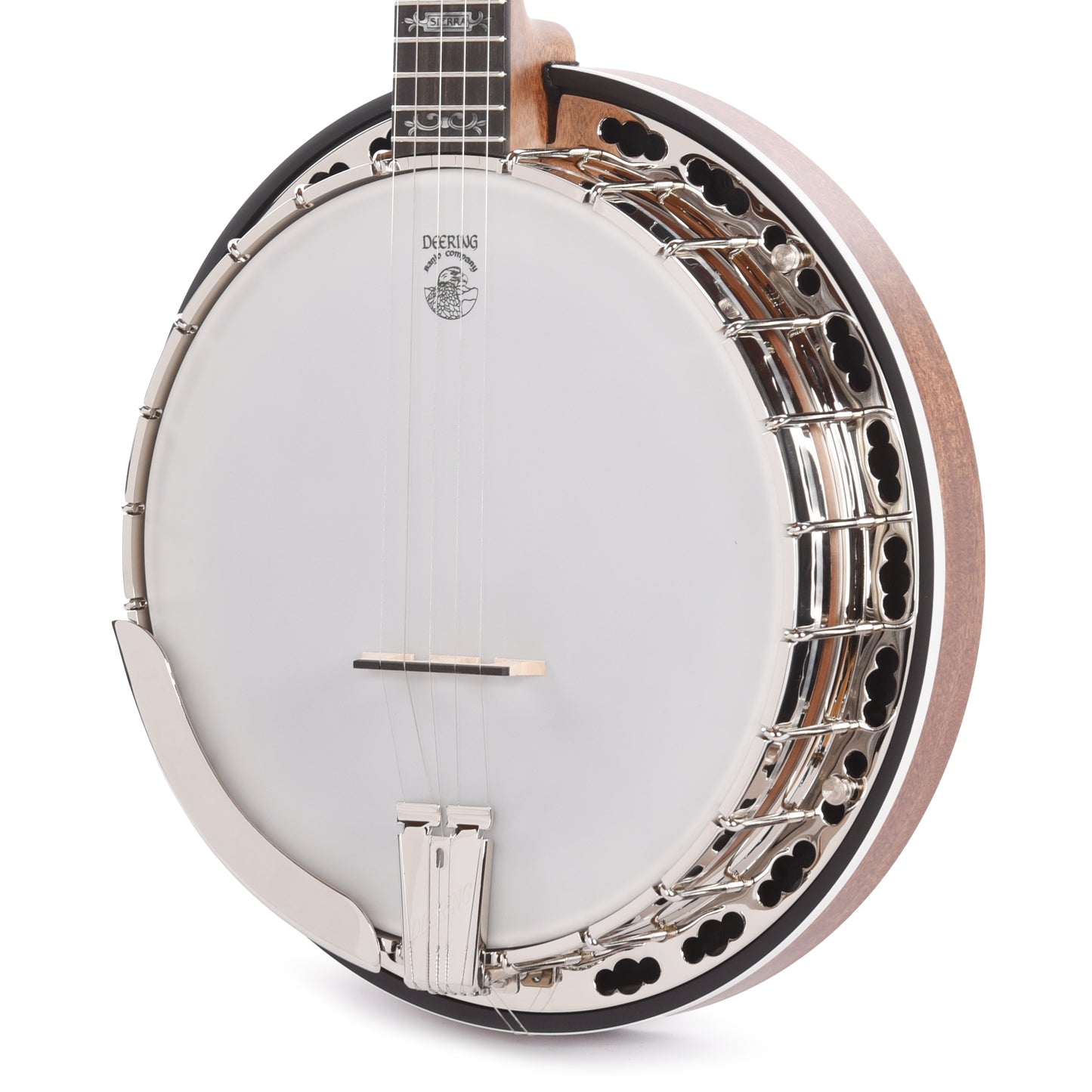 Deering Sierra 5-String Banjo with Resonator Brown Mahogany