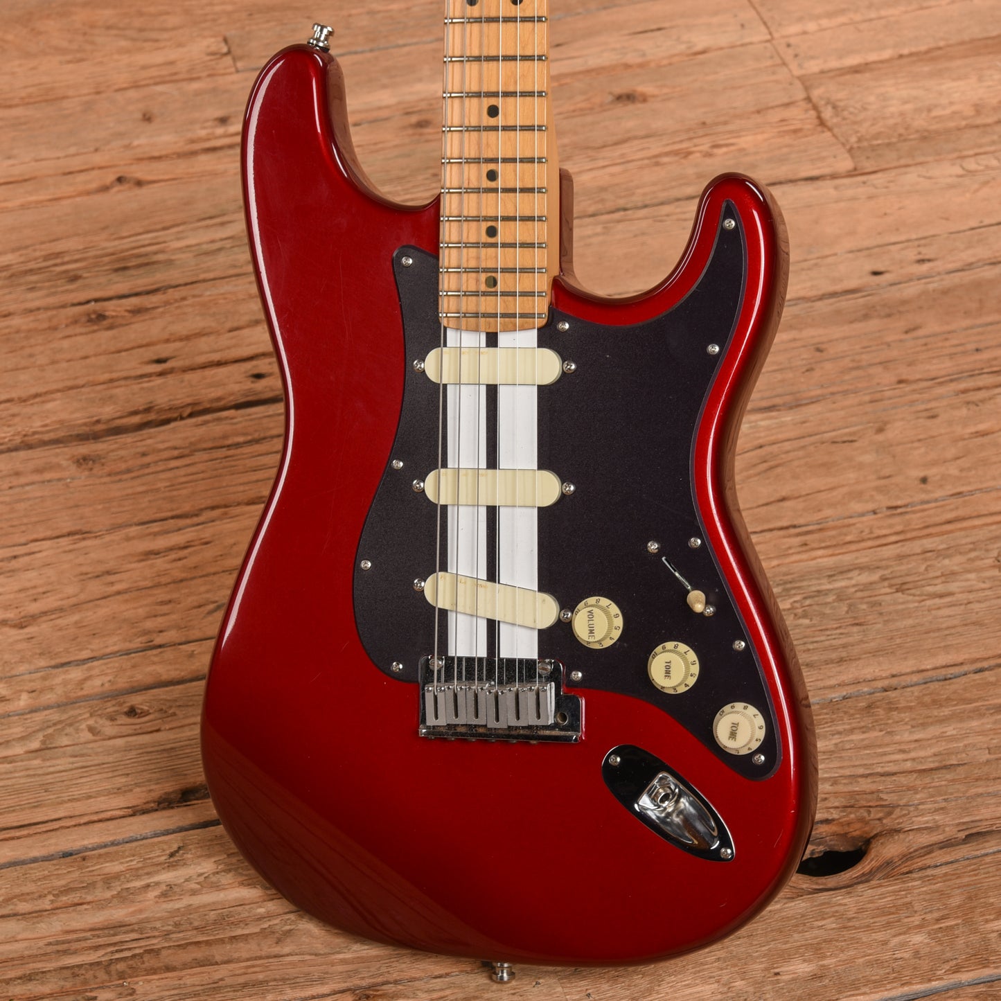 Fender Deluxe Stratocaster Plus With Unknown Body Crimson Red 1996