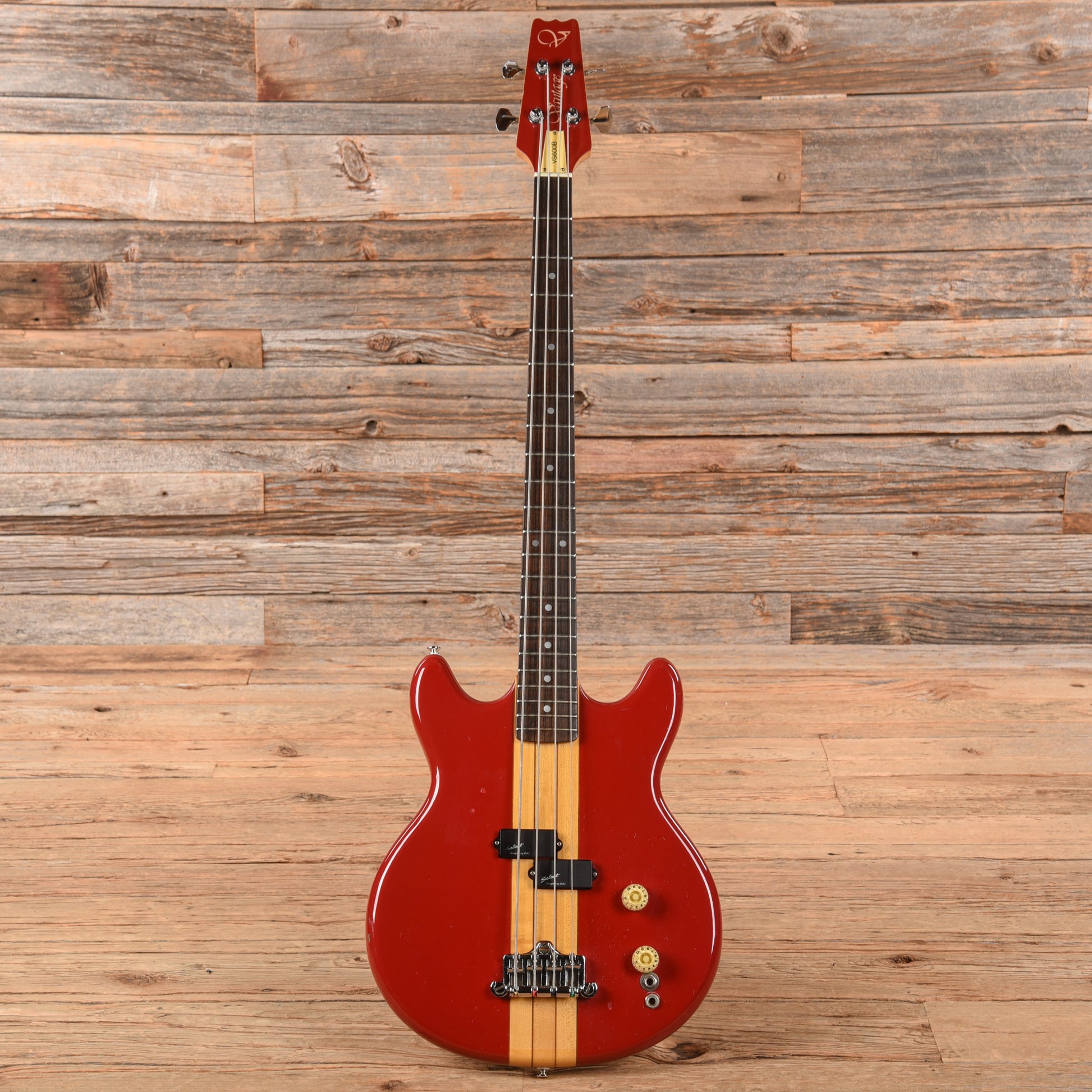 Vantage VS600B Red 1970s Bass Guitars / 4-String
