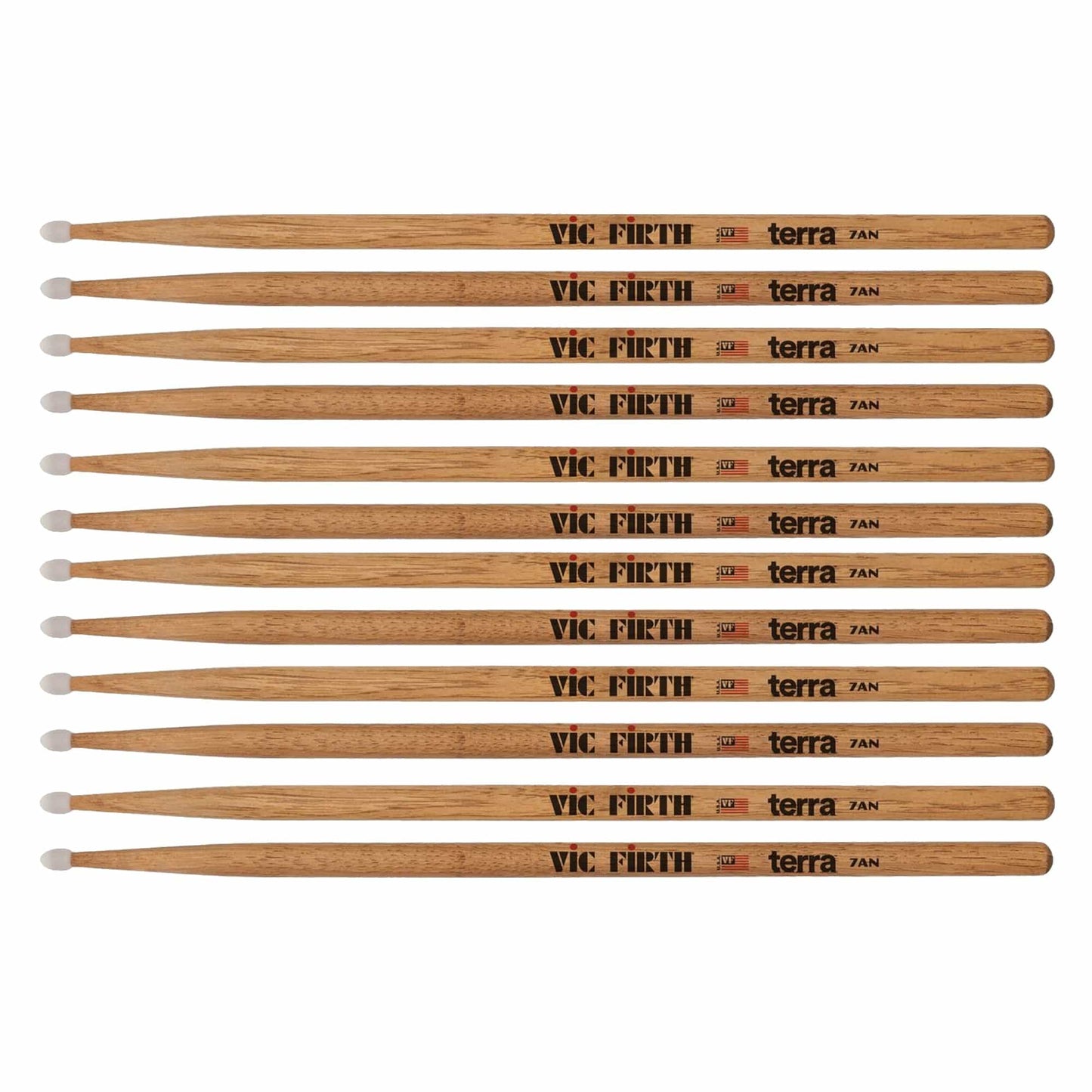 Vic Firth American Classic 7ATN Nylon Tip Drum Sticks 6-Pack Bundle Drums and Percussion / Parts and Accessories / Drum Sticks and Mallets