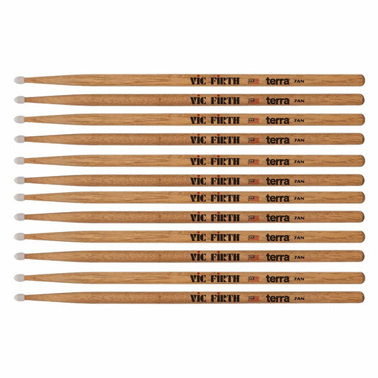 Vic Firth American Classic 7ATN Nylon Tip Drum Sticks 6-Pack Bundle Drums and Percussion / Parts and Accessories / Drum Sticks and Mallets