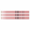 Vic Firth American Classic Pink 5A Wood Tip Drum Sticks (3 Pair Bundle) Drums and Percussion / Parts and Accessories / Drum Sticks and Mallets