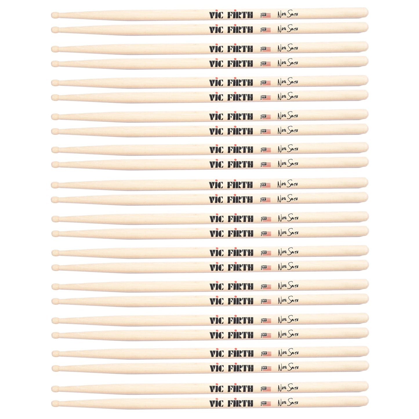 Vic Firth Nate Smith Signature Drum Sticks 12 Pack Bundle Drums and Percussion / Parts and Accessories / Drum Sticks and Mallets