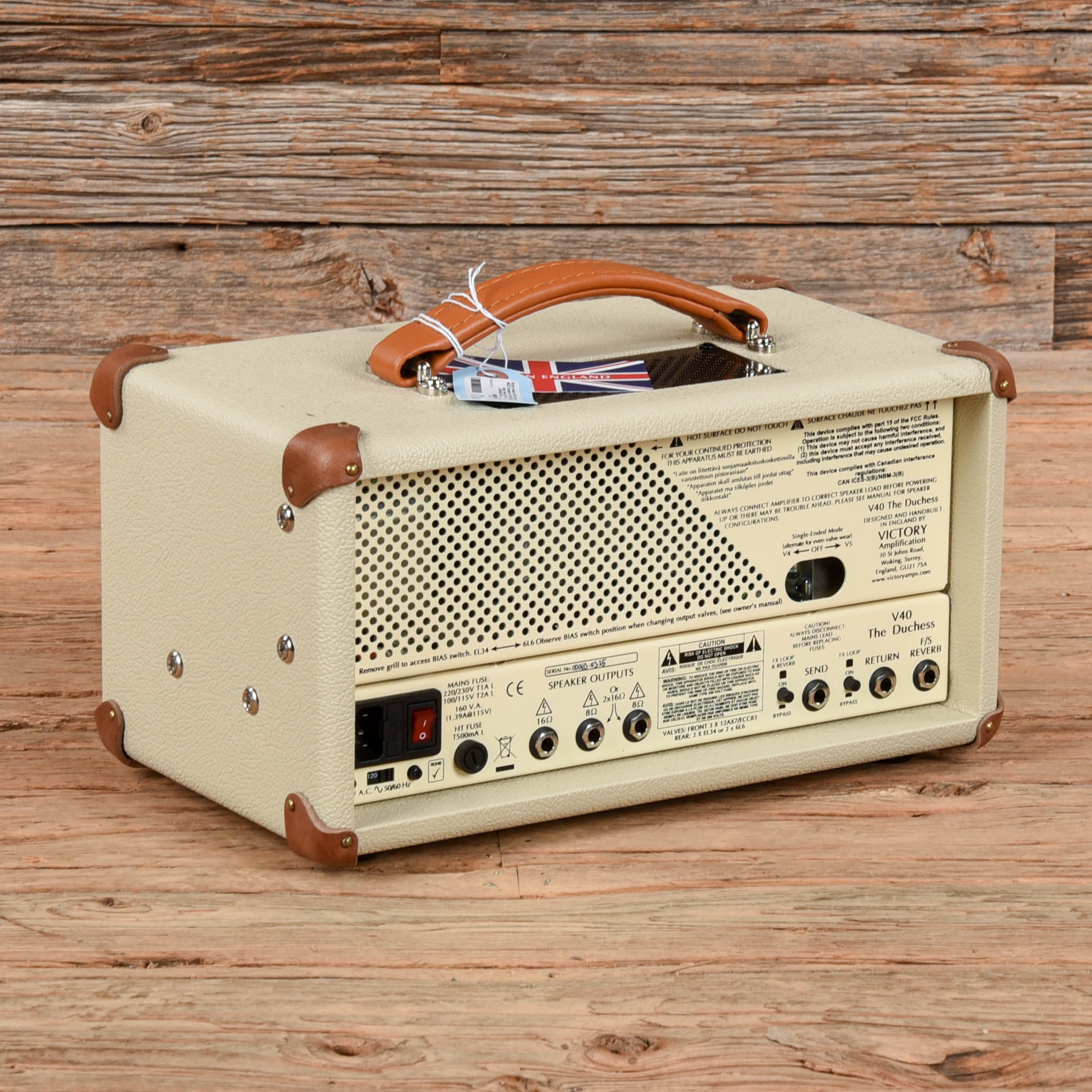 Victory Amps V40 The Duchess MKII Compact 42-Watt Guitar Amp Head Amps / Guitar Amps / Guitar Cabinets
