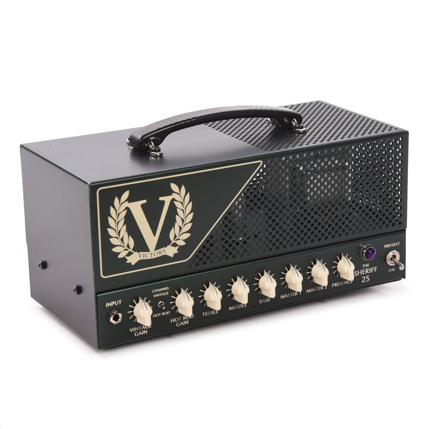 Victory Sheriff 25 Luchbox Head Limited Edition Green Amps / Guitar Amps / Guitar Heads