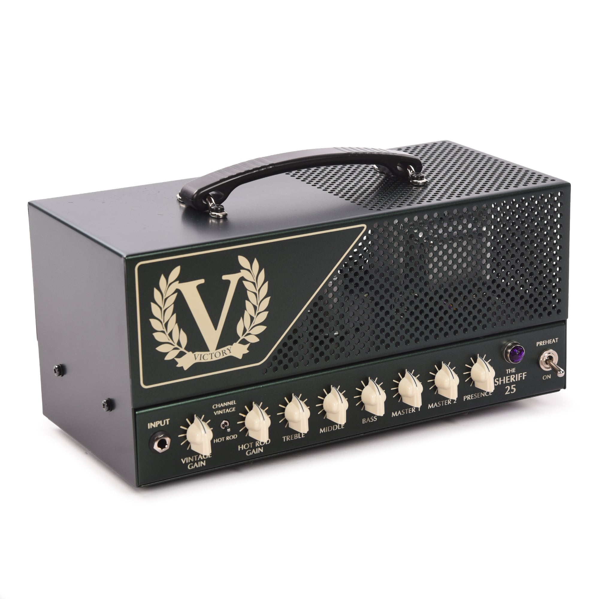 Victory Sheriff 25 Luchbox Head Limited Edition Green Amps / Guitar Amps / Guitar Heads