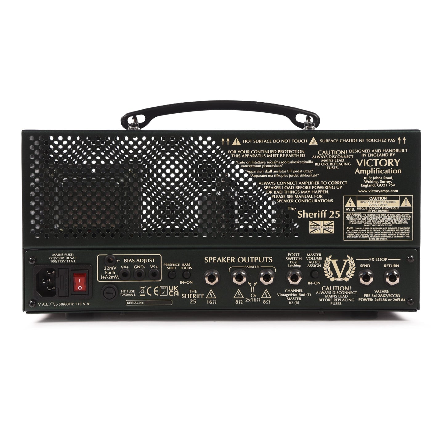 Victory Sheriff 25 Luchbox Head Limited Edition Green Amps / Guitar Amps / Guitar Heads